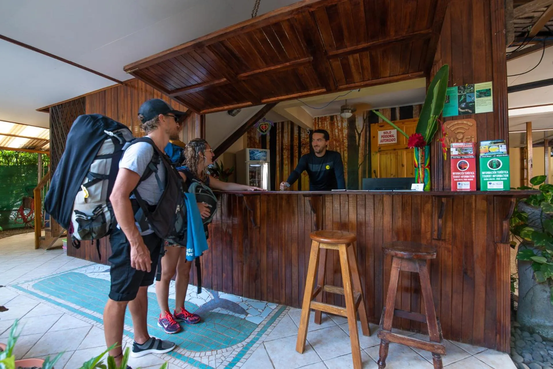 group of guests in Yucca Beachfront Hotel