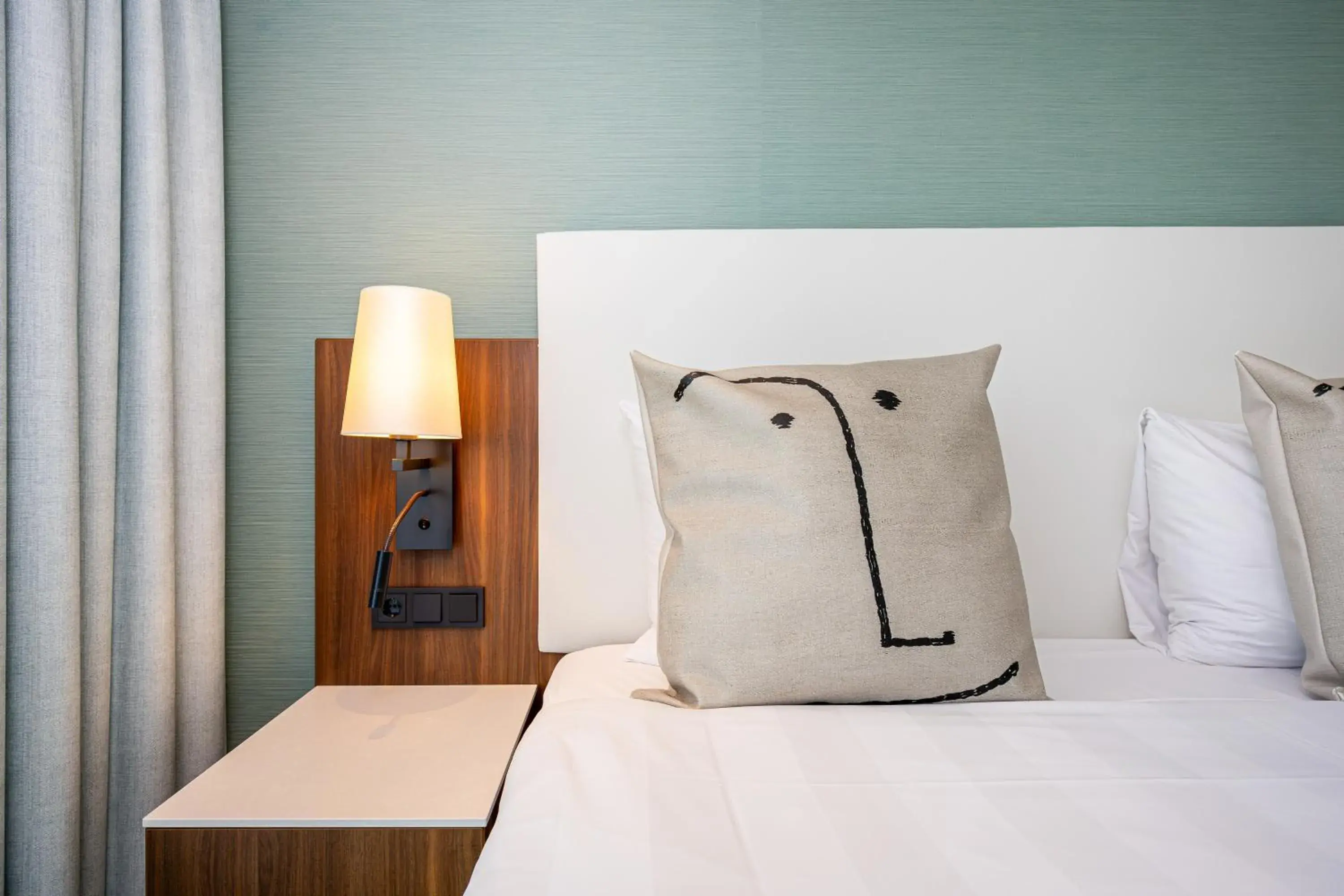 Bed in Van der Valk Hotel Schiphol Bed in Van der Valk Hotel Schiphol