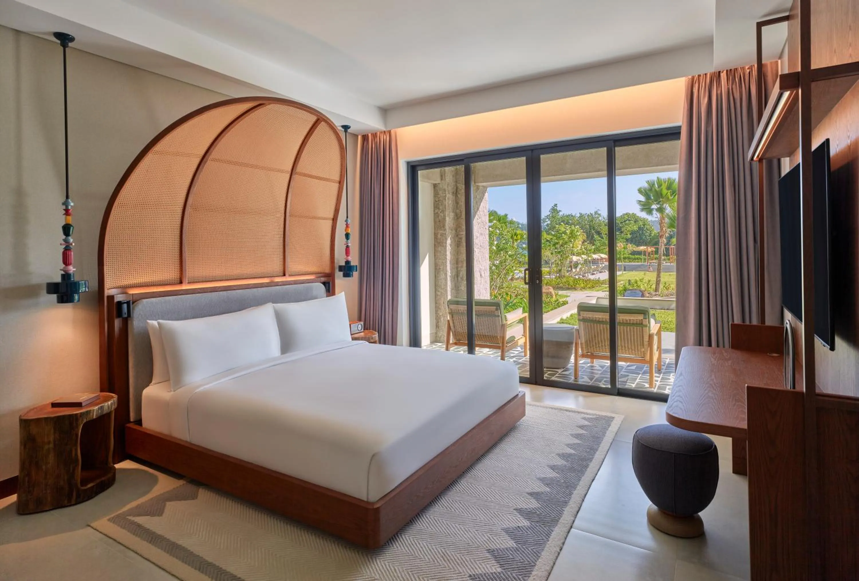 Bedroom, Bed in Canopy By Hilton Seychelles Resort