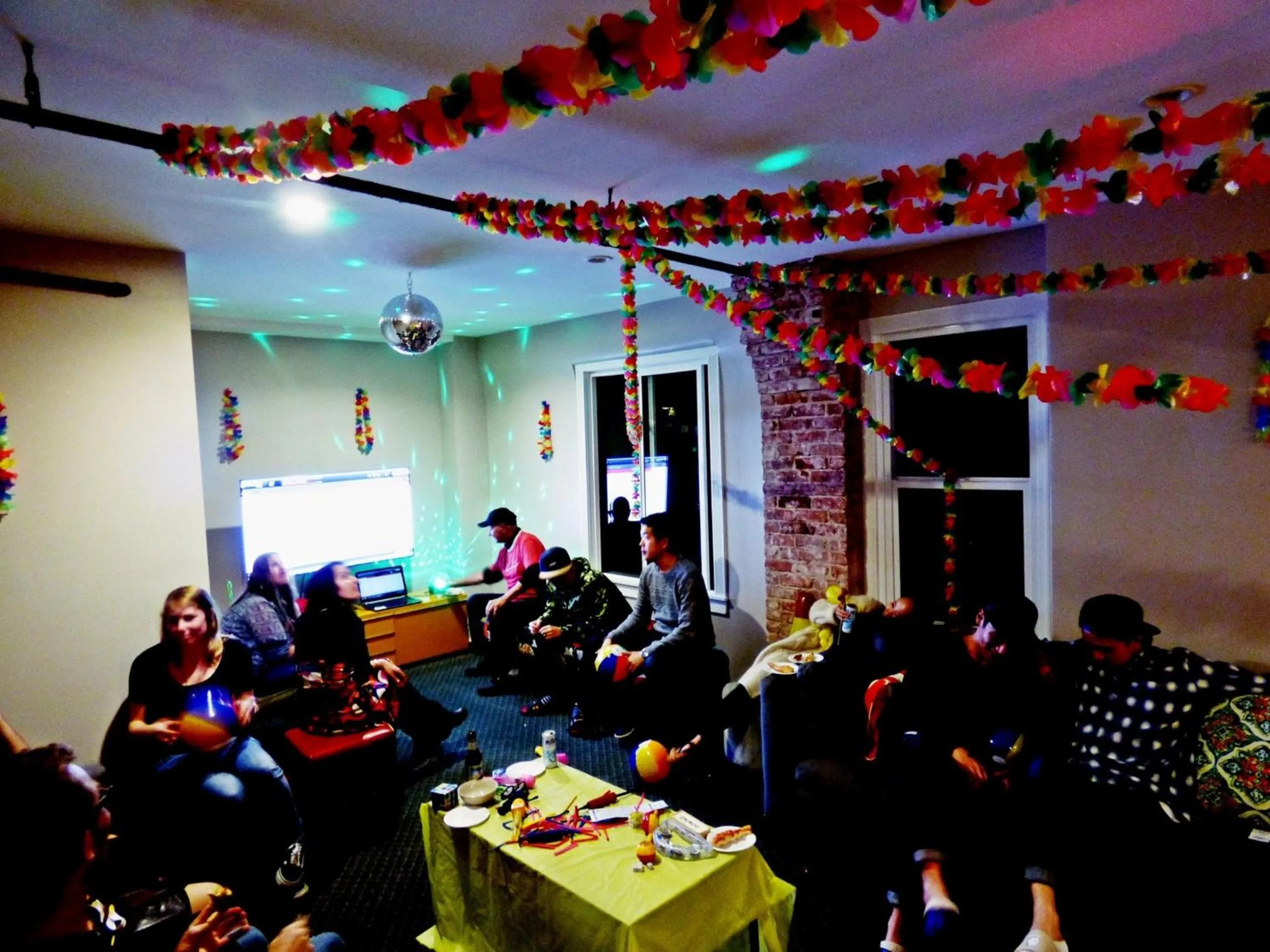 Evening entertainment in Orange Village Hostel