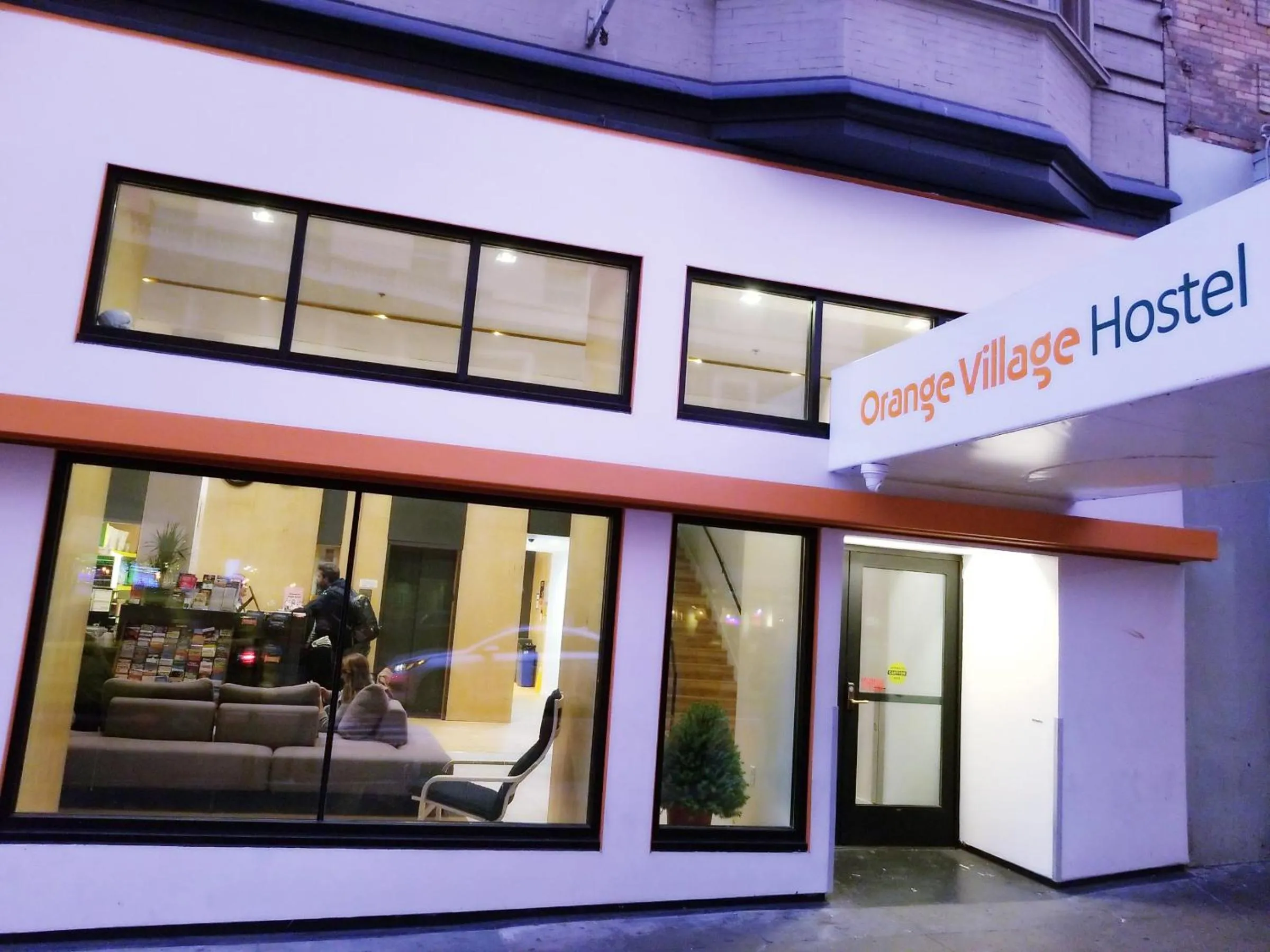 Facade/entrance in Orange Village Hostel