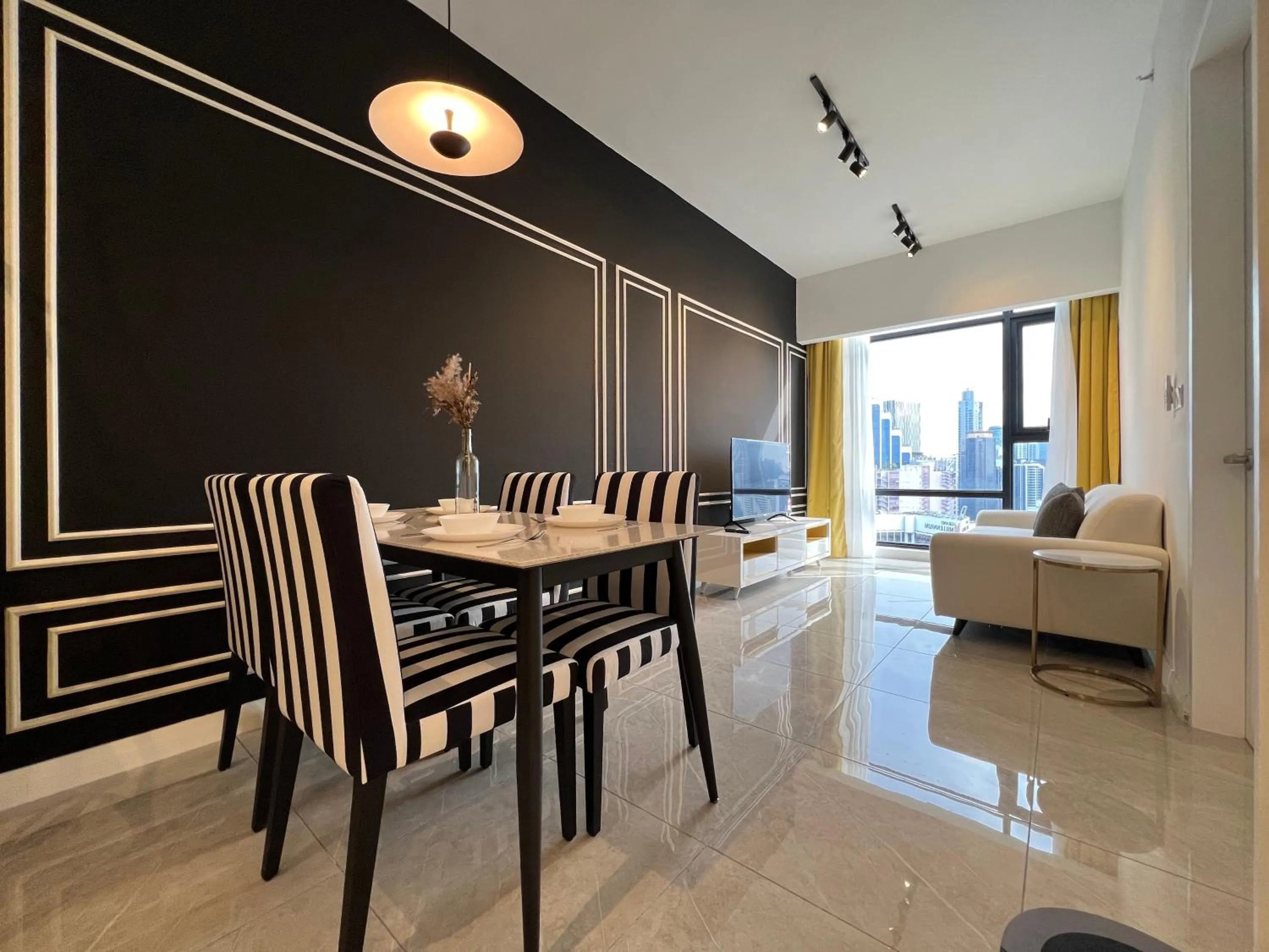 Dining area in Axon Residence Bukit Bintang Kuala Lumpur By Apex