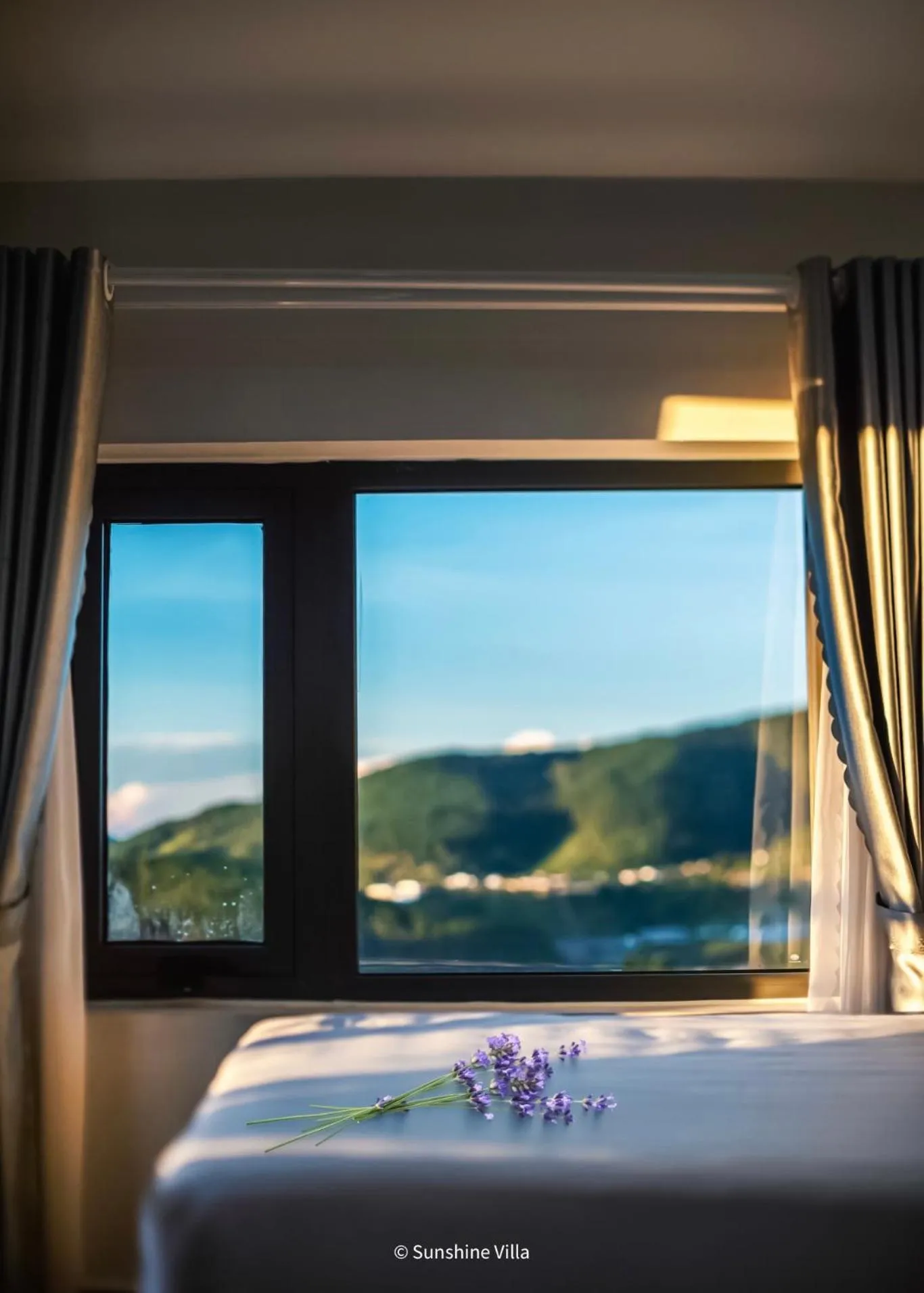 Mountain view, Bed in Sunshine Villa Dalat