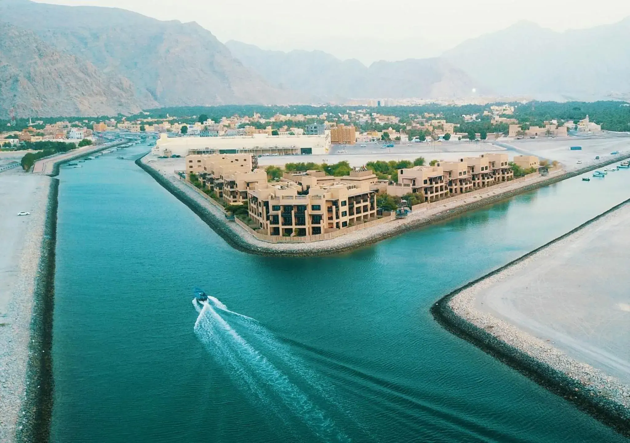 Lake view in Atana Musandam Resort Lake view in Atana Musandam Resort