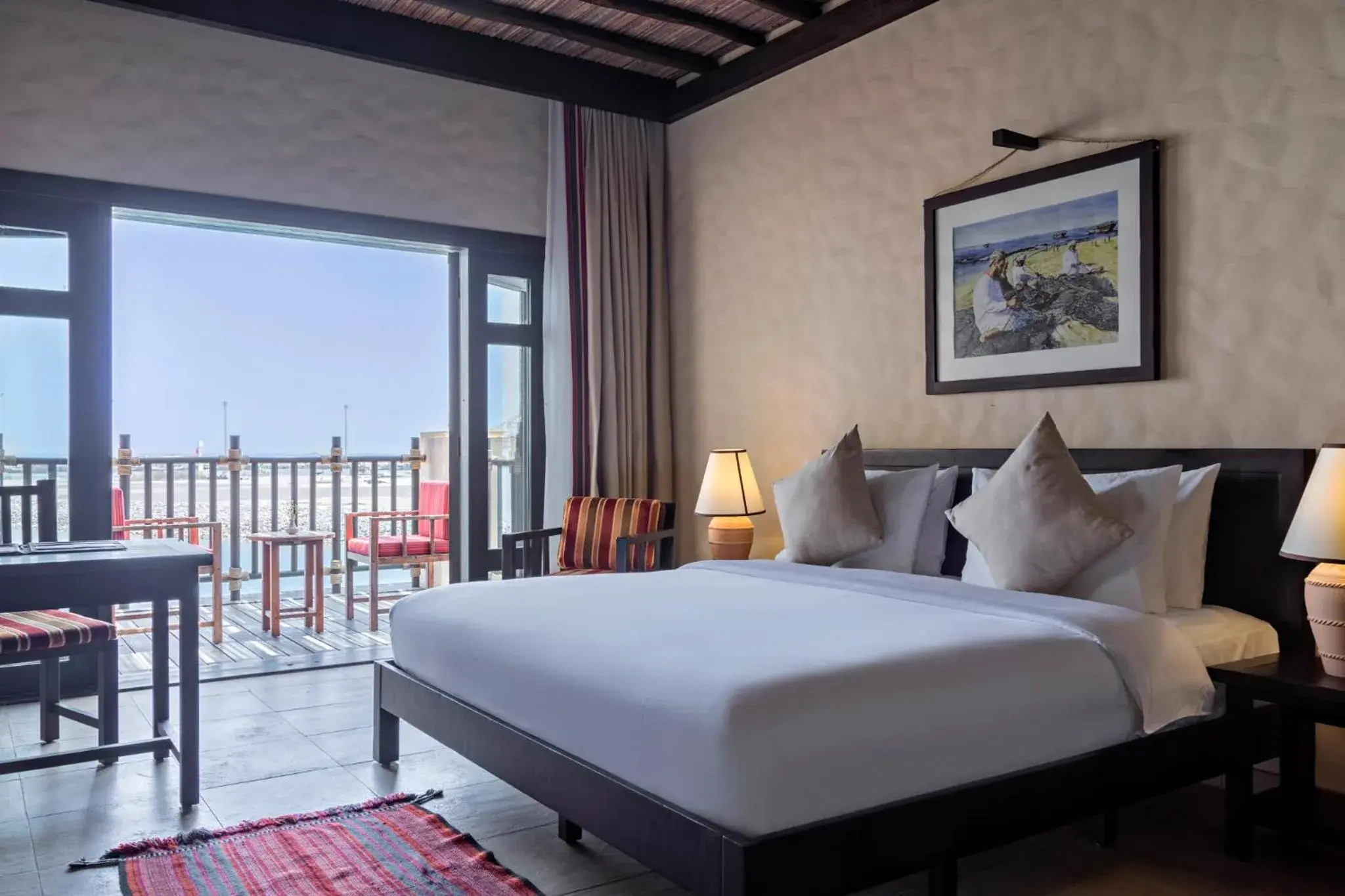 Bed in Atana Musandam Resort Bed in Atana Musandam Resort