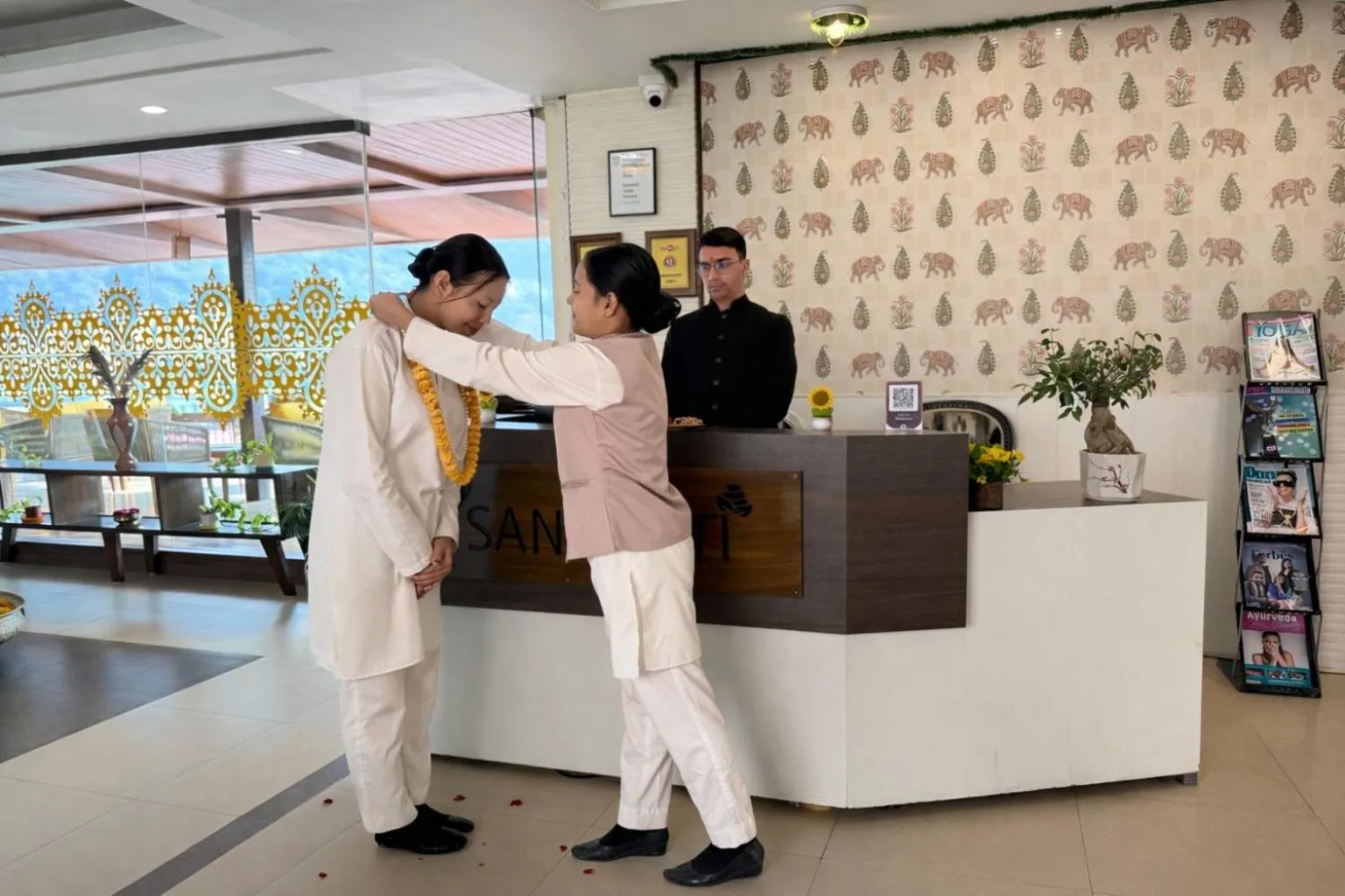 Guests in Sanskriti Vedic Retreat