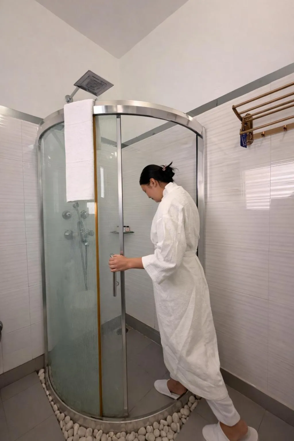 Bathroom in Sanskriti Vedic Retreat