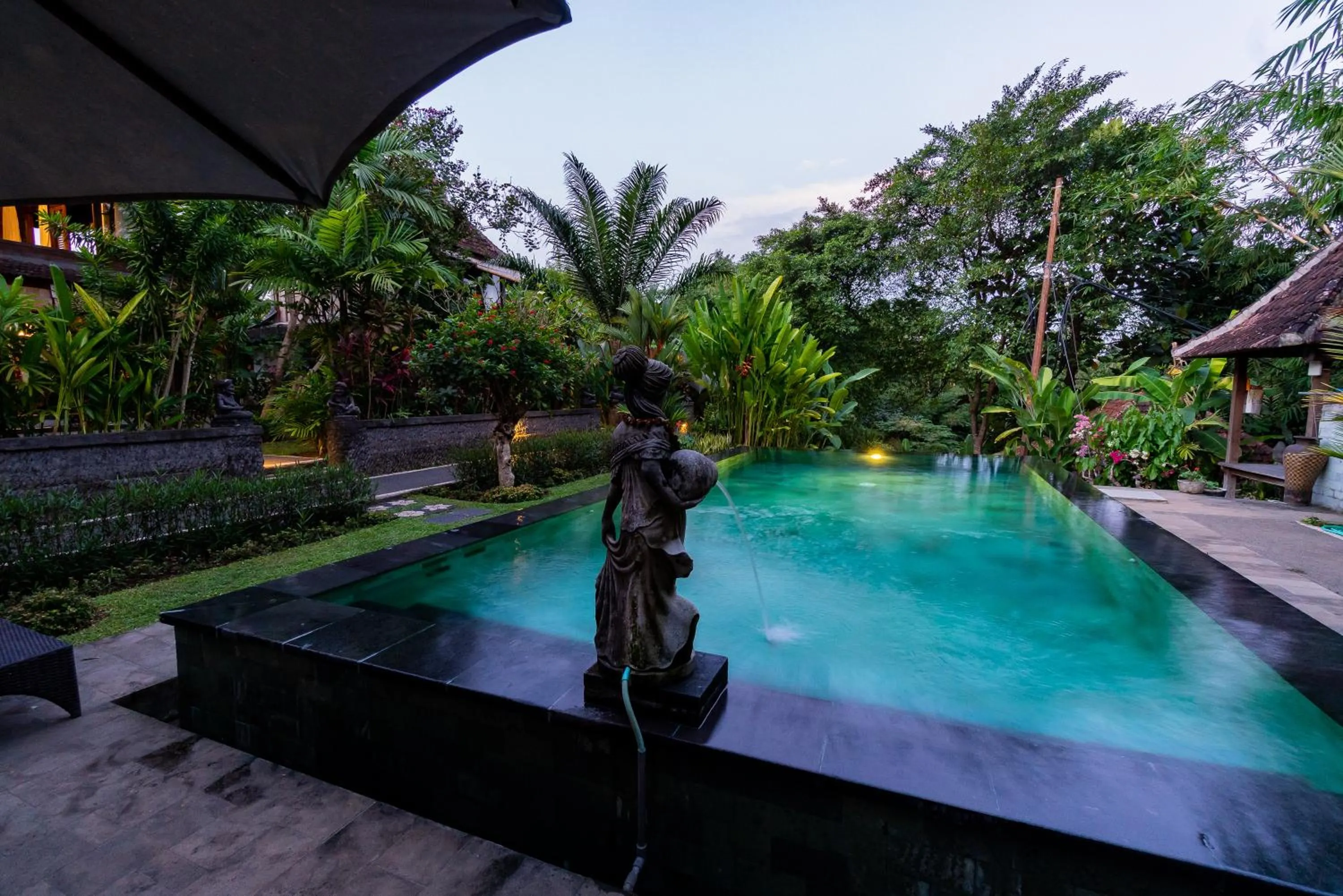 Swimming pool in Sari Bamboo Villas