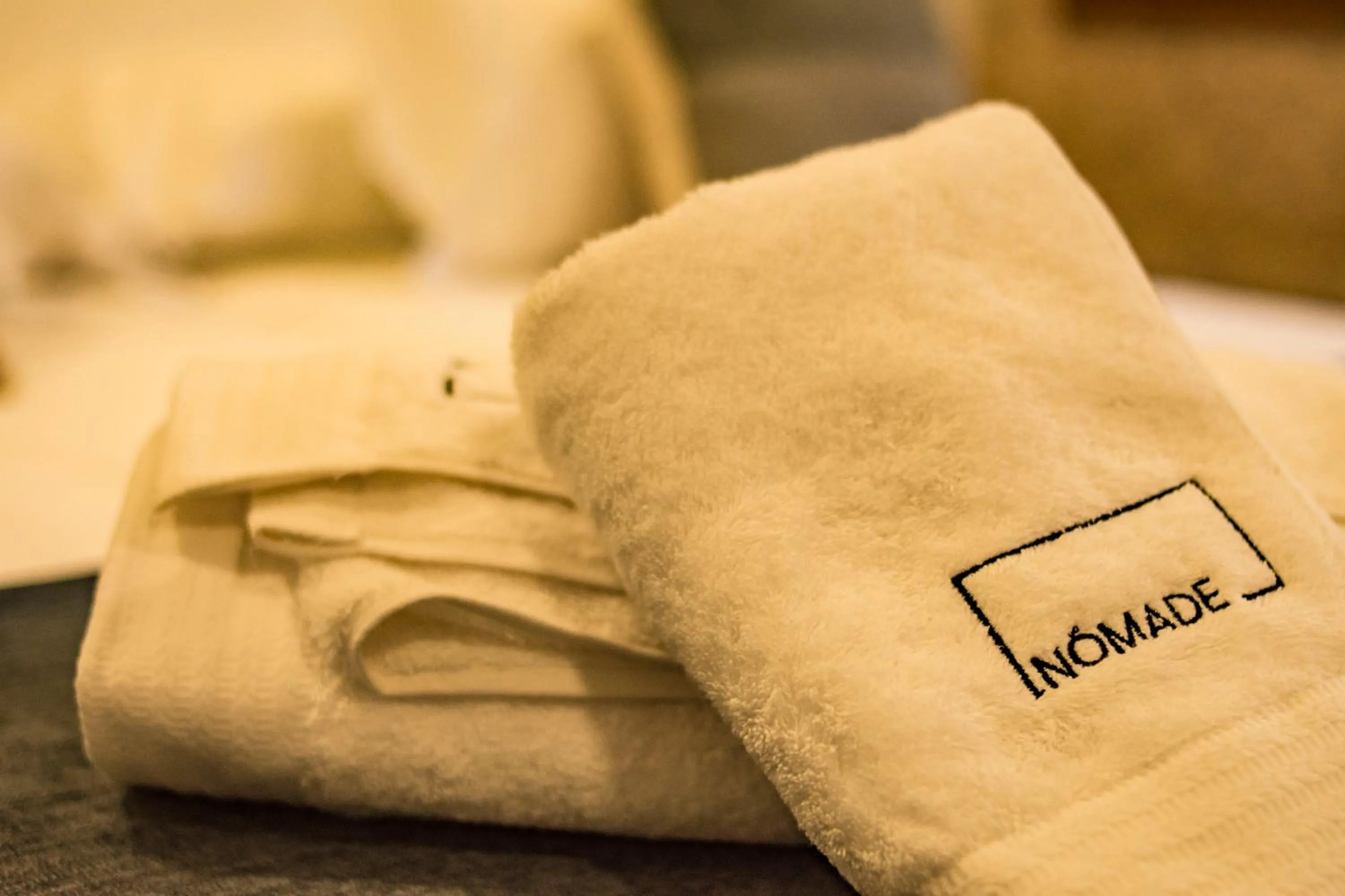 towels, Bed in hostal Nomade Santiago