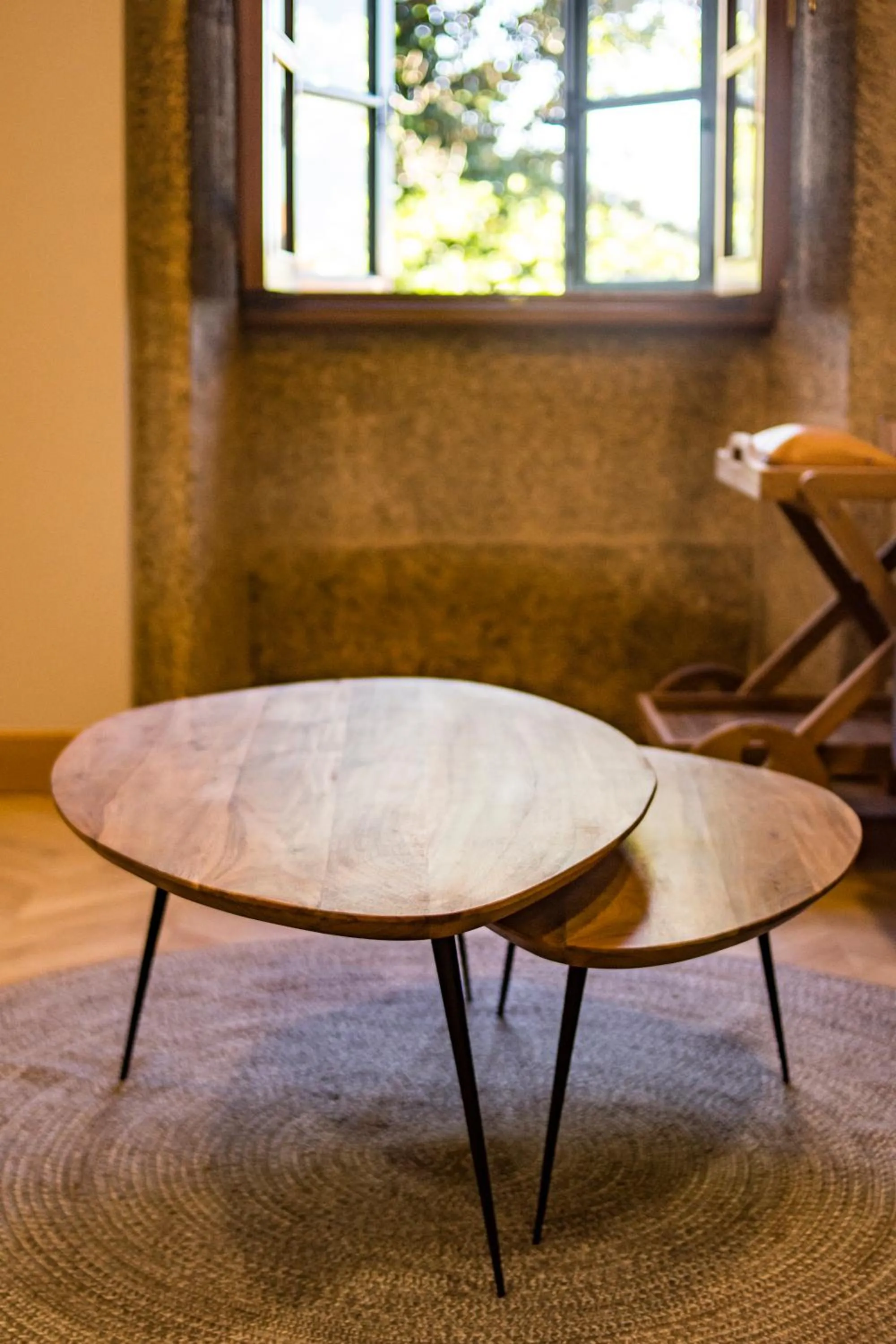 Seating area in hostal Nomade Santiago