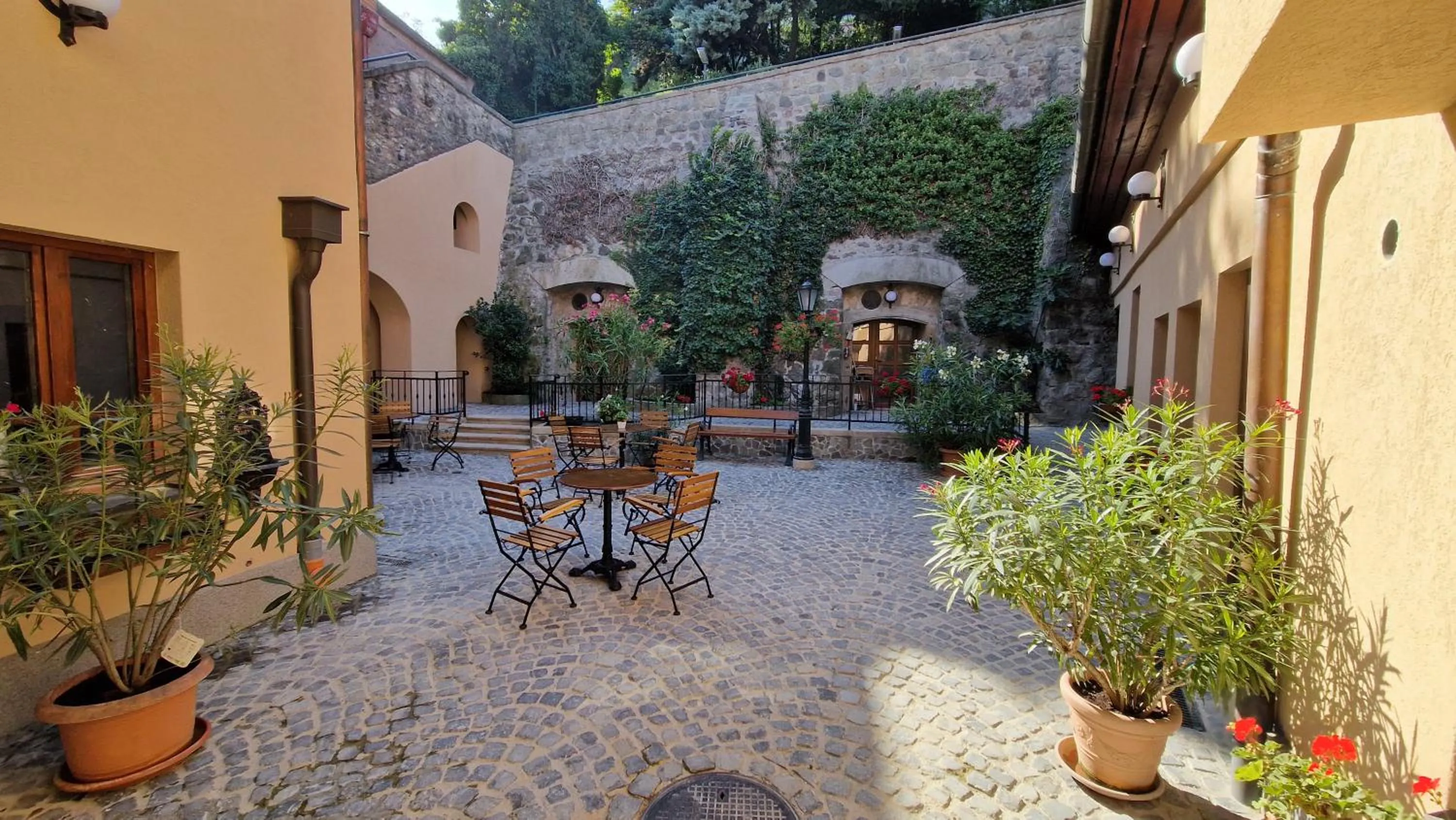 Garden in Red Lion Pub & Apartments Szentendre