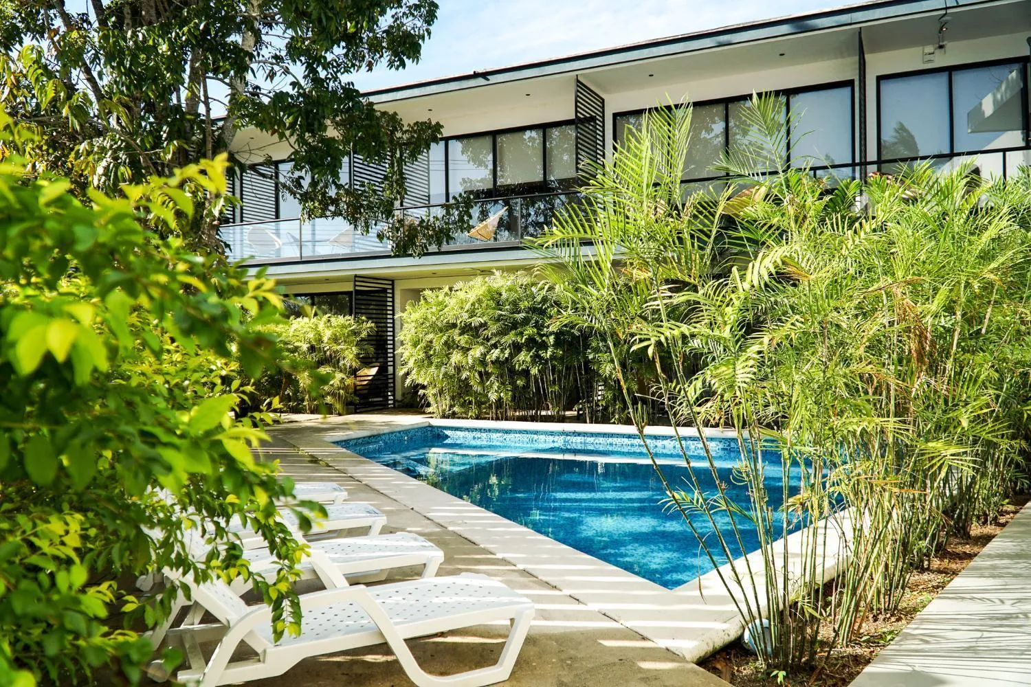 Pool view in Deluxe Apartments Azure