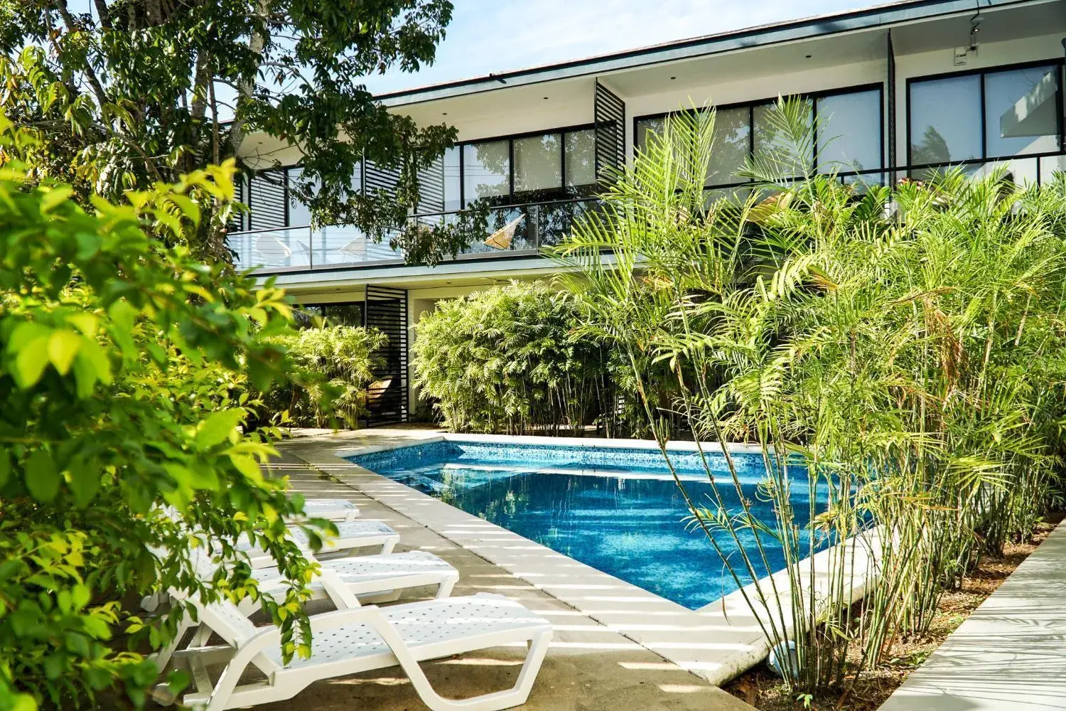 Pool view in Deluxe Apartments Azure Pool view in Deluxe Apartments Azure