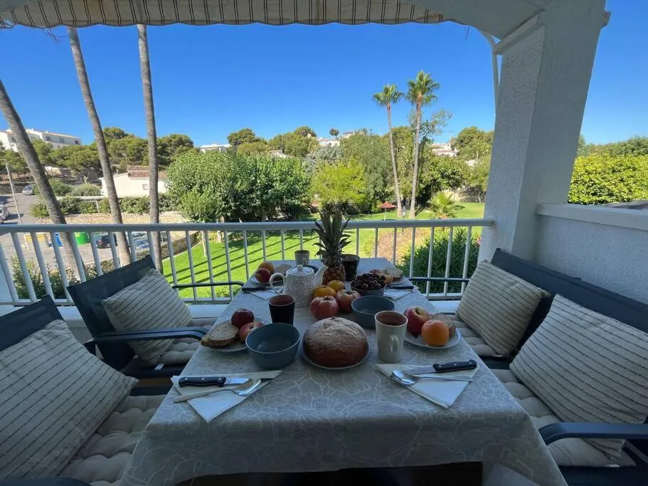 Duplex in residential complex with pool