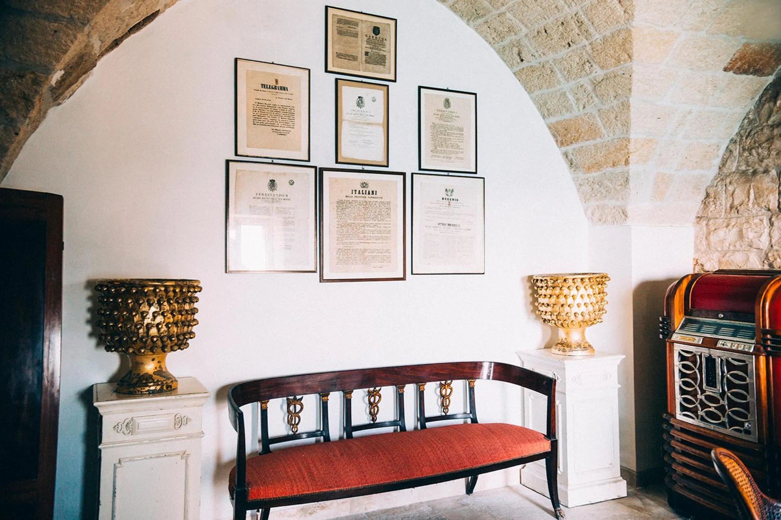 Lobby or reception in B&B Relais Del Senatore