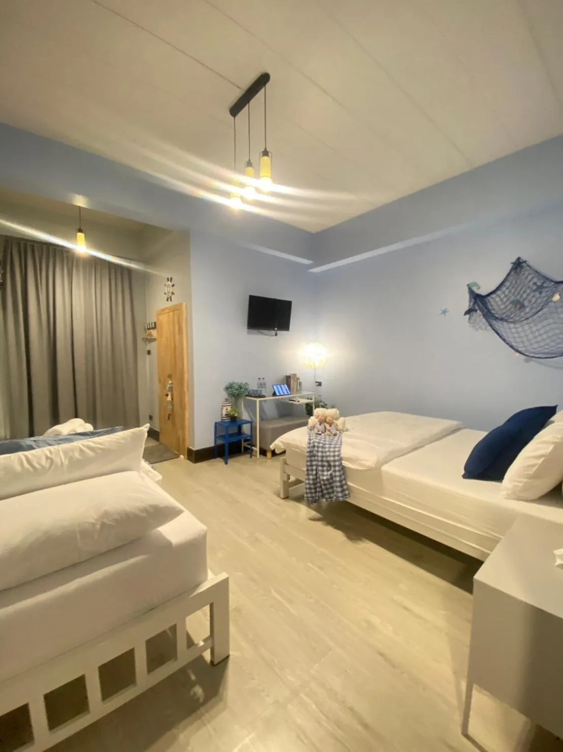 Bed in Triple J hotel Trang