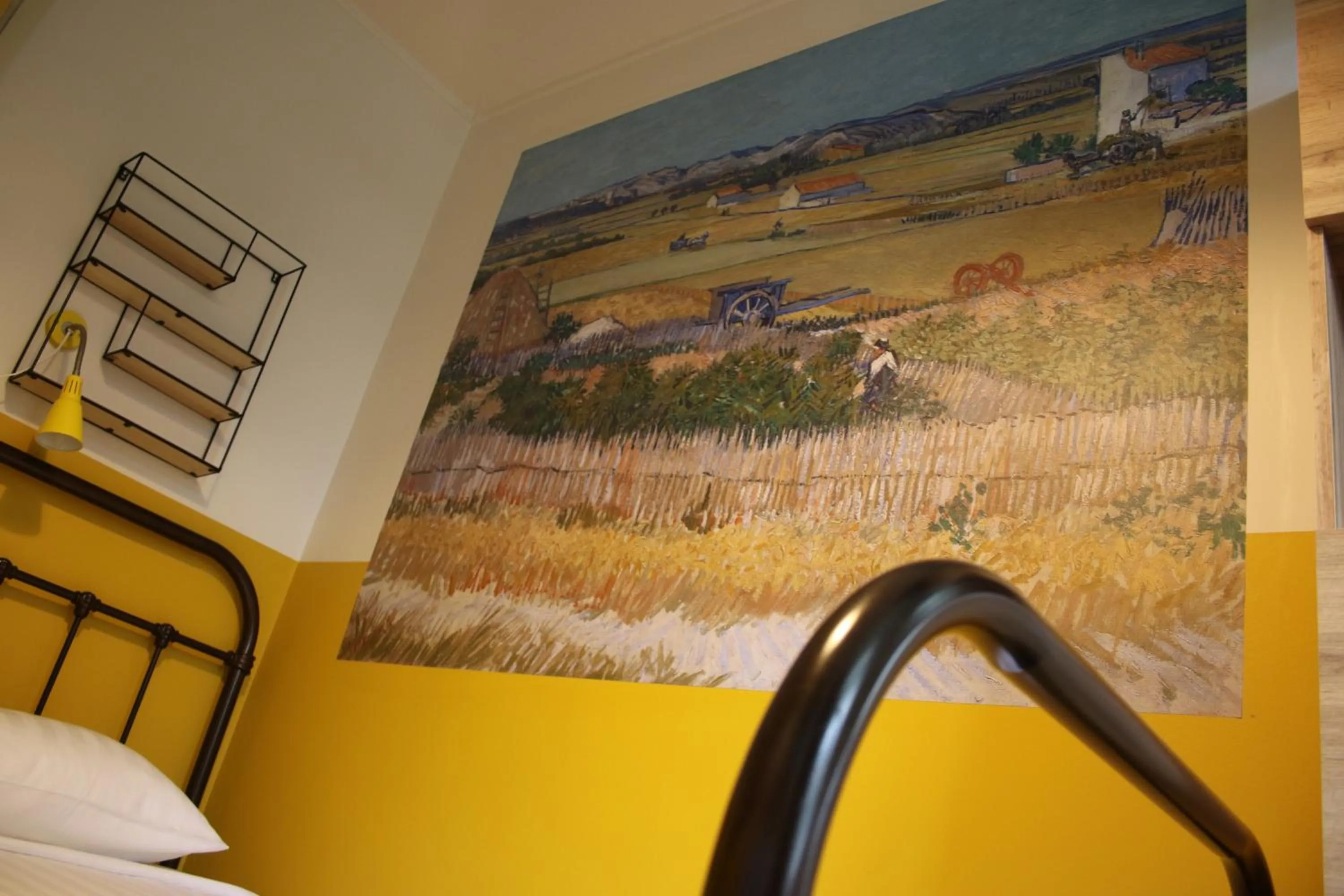 Balcony/Terrace, Bed in Bicycle Hotel Amsterdam