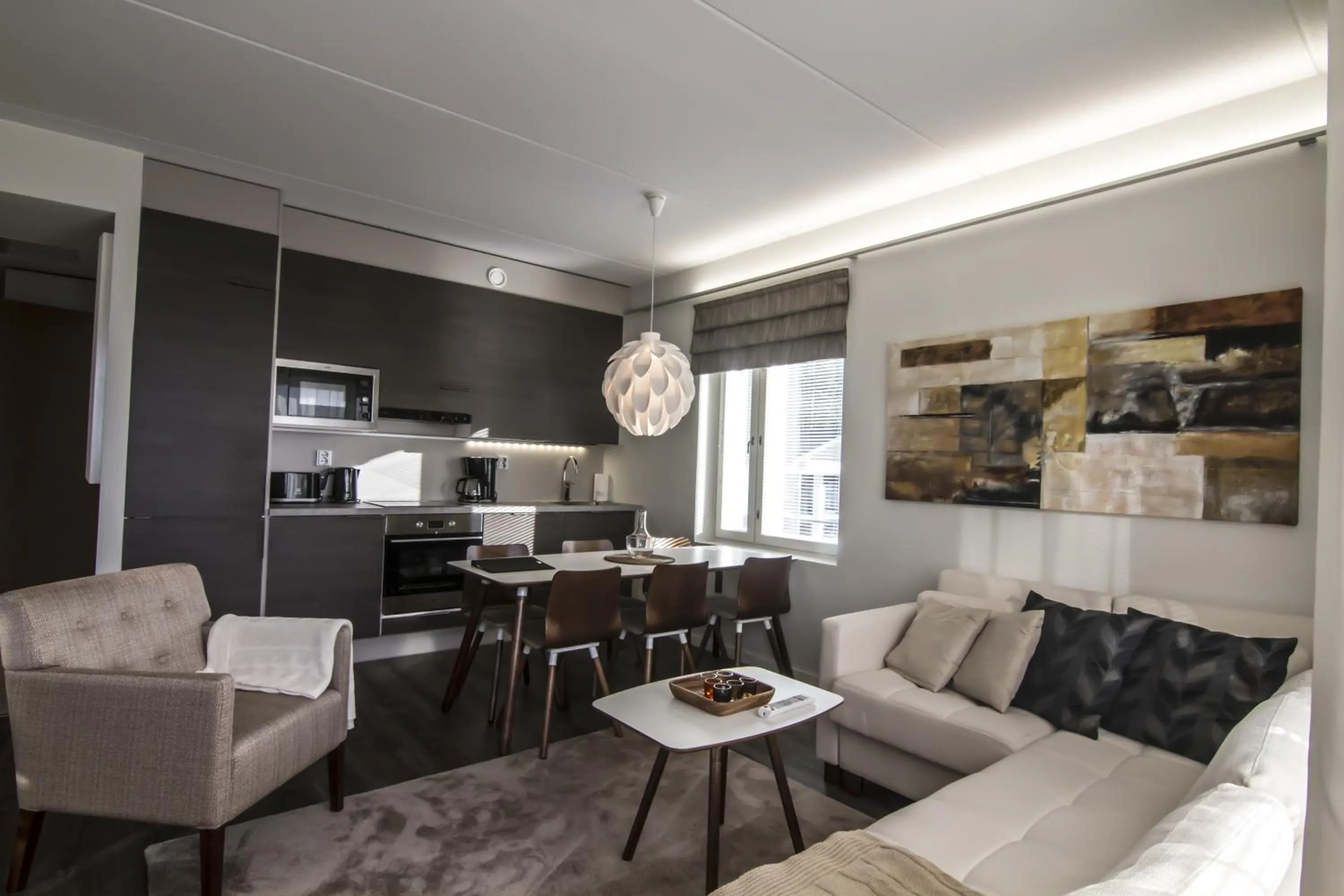 Living room in Aateli Lakeside Chalets - former Vuokatti Suites