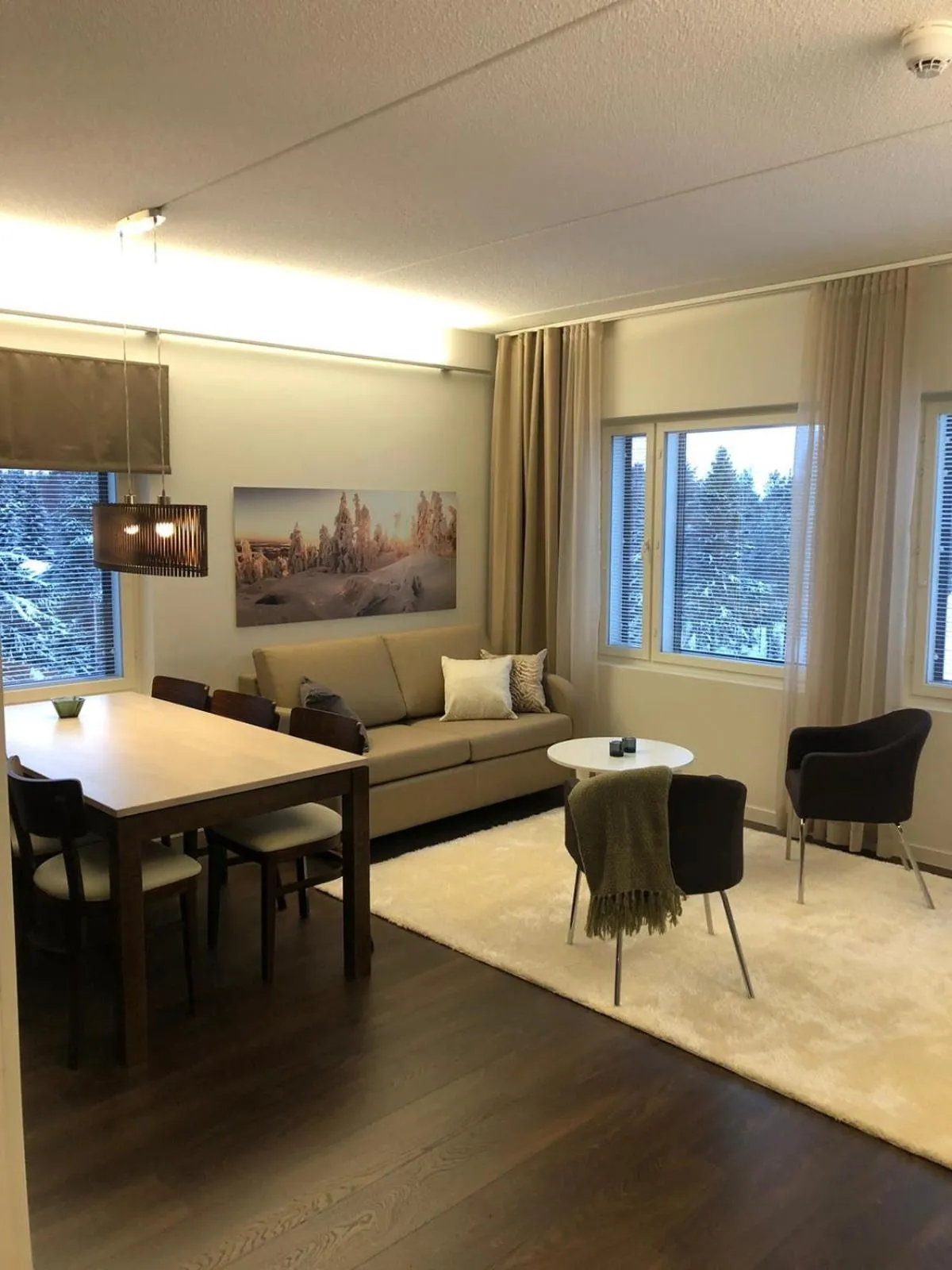 Living room in Aateli Lakeside Chalets - former Vuokatti Suites