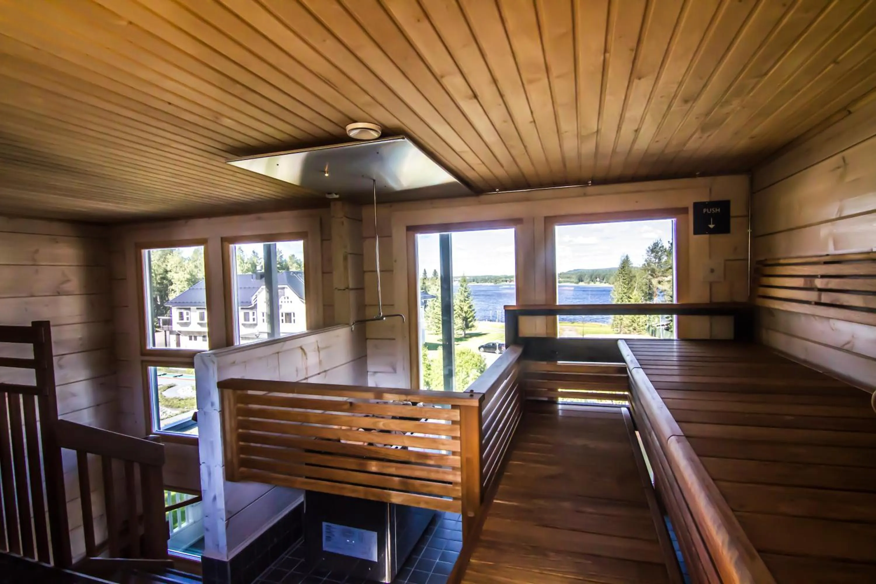 Sauna in Aateli Lakeside Chalets - former Vuokatti Suites