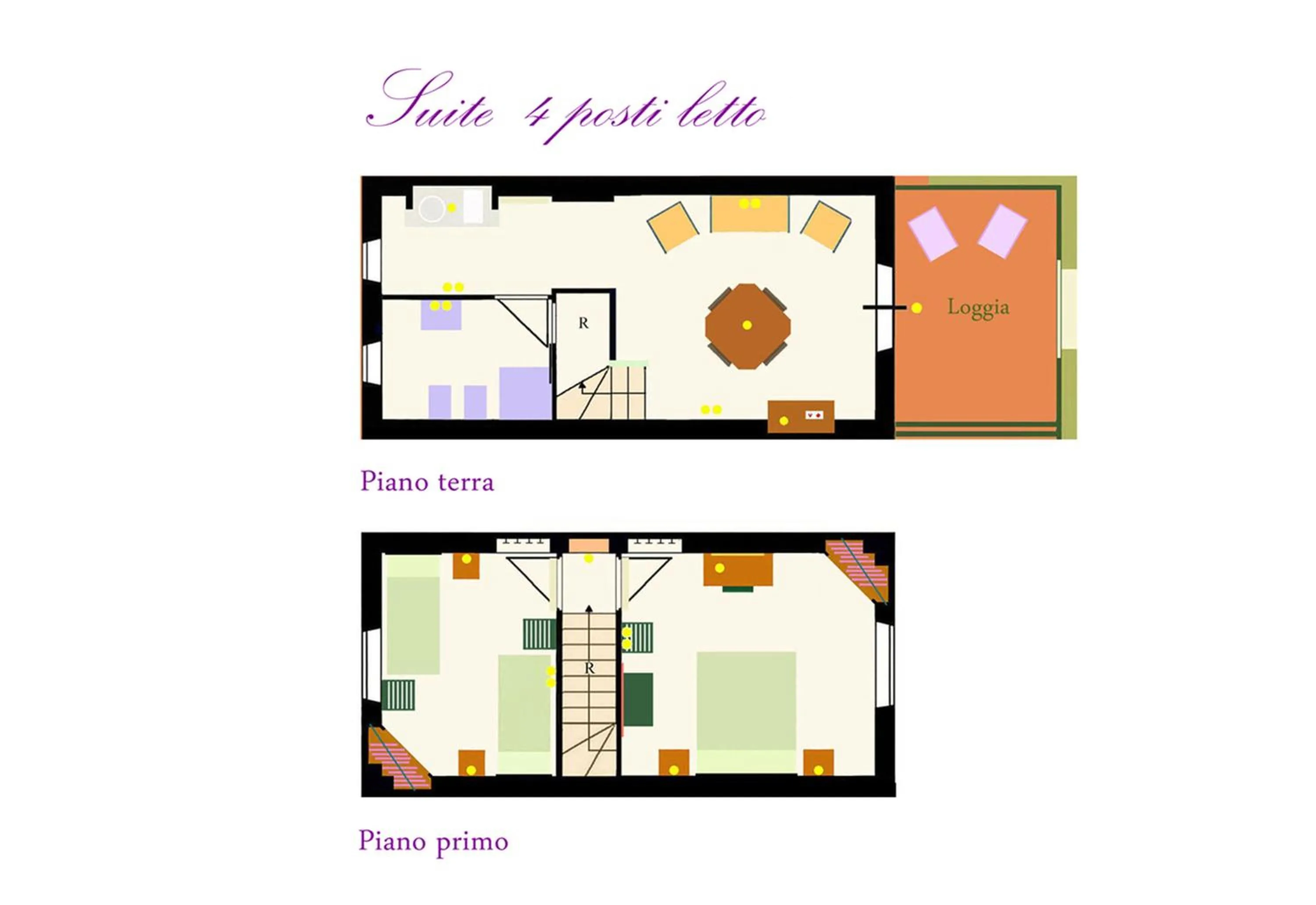 Floor plan in Villa Paladino Solunto