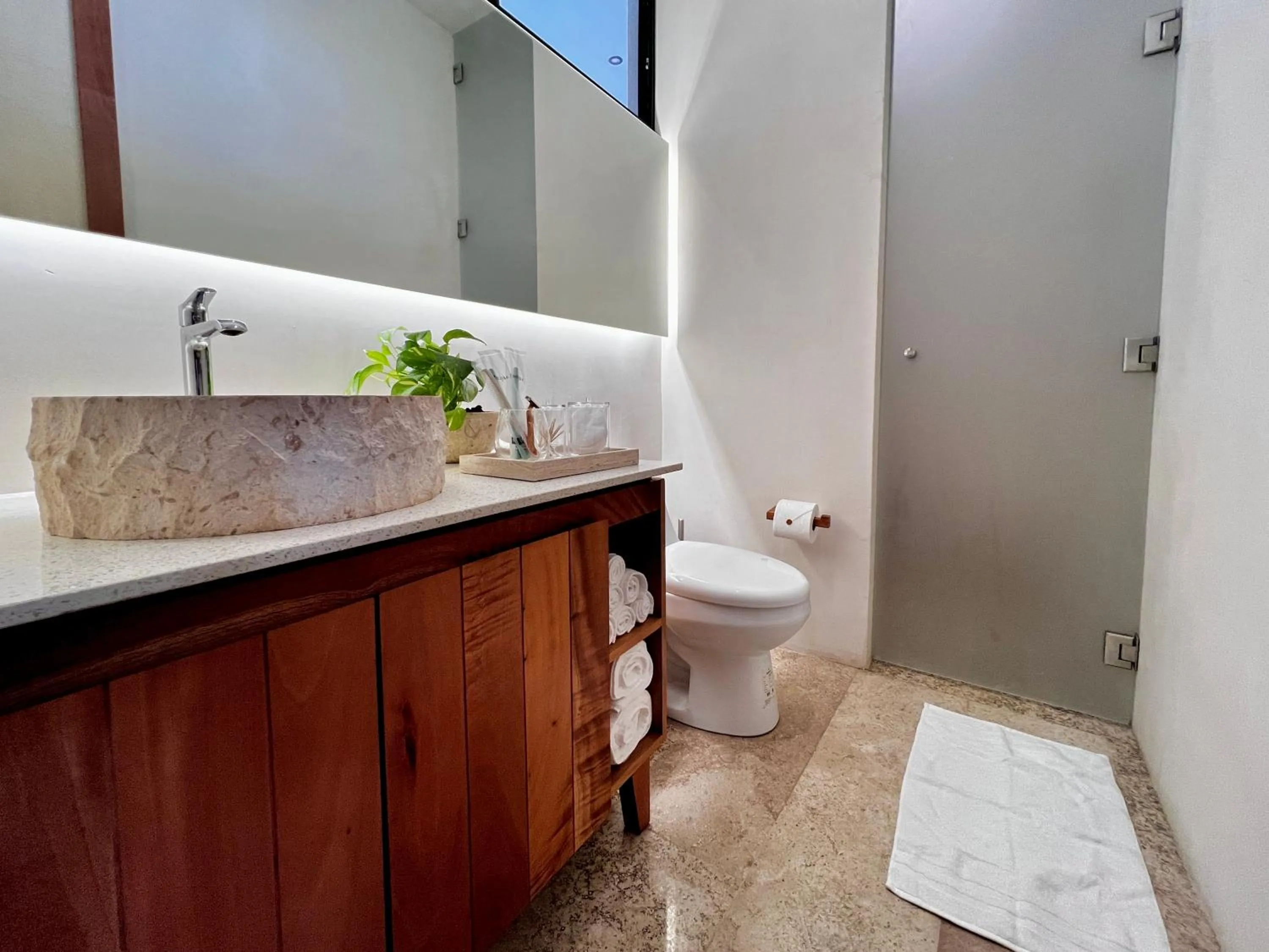 Bathroom in Nibana departamento de lujo en Mérida, Planta baja