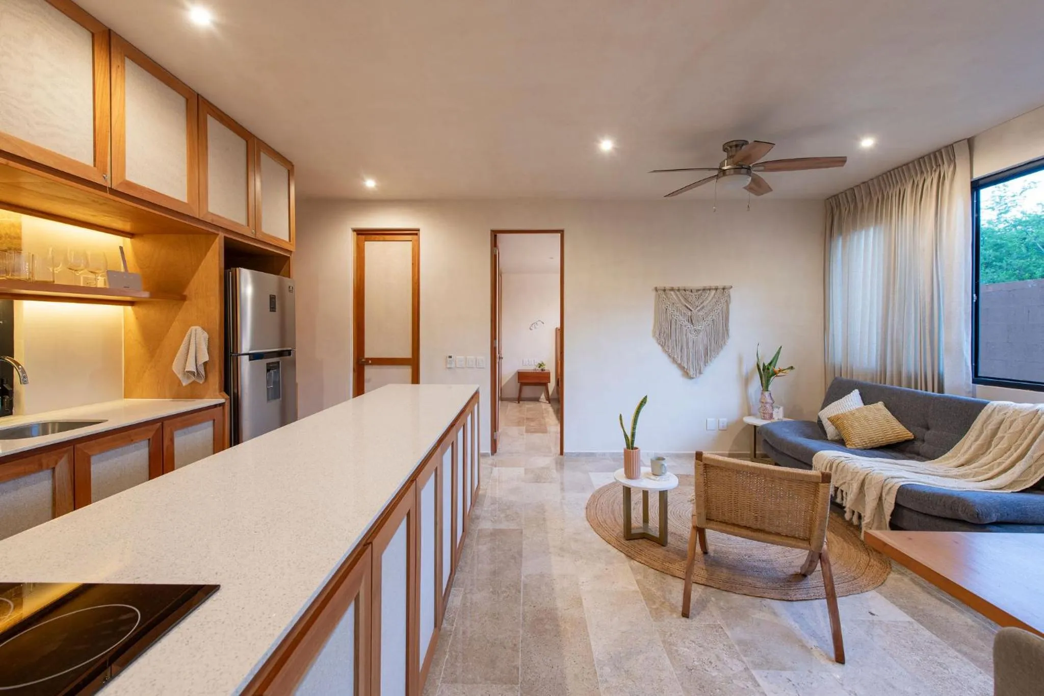 Kitchen or kitchenette in Nibana departamento de lujo en Mérida, Planta baja