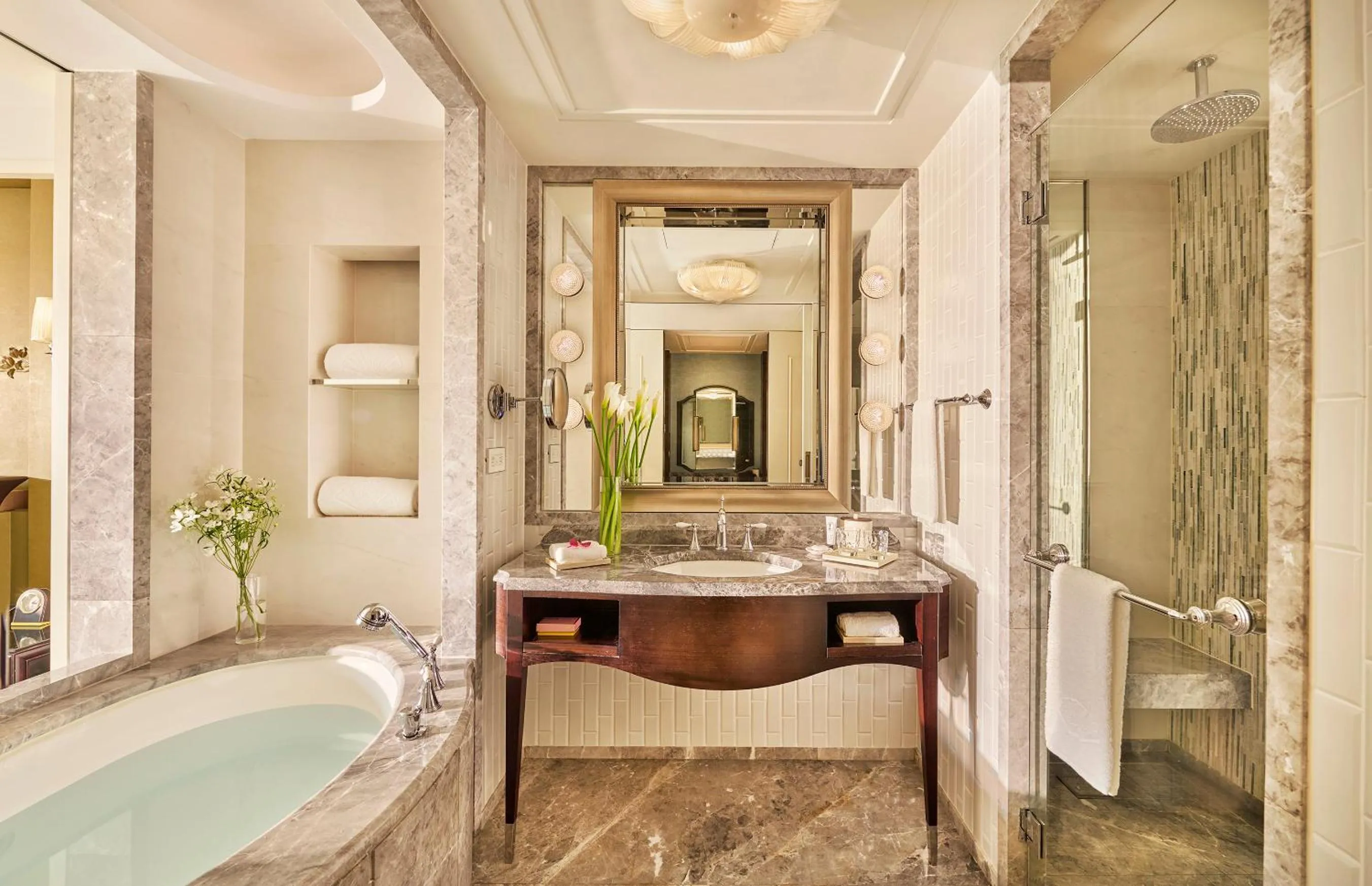 Bathroom in Mandarin Oriental, Taipei