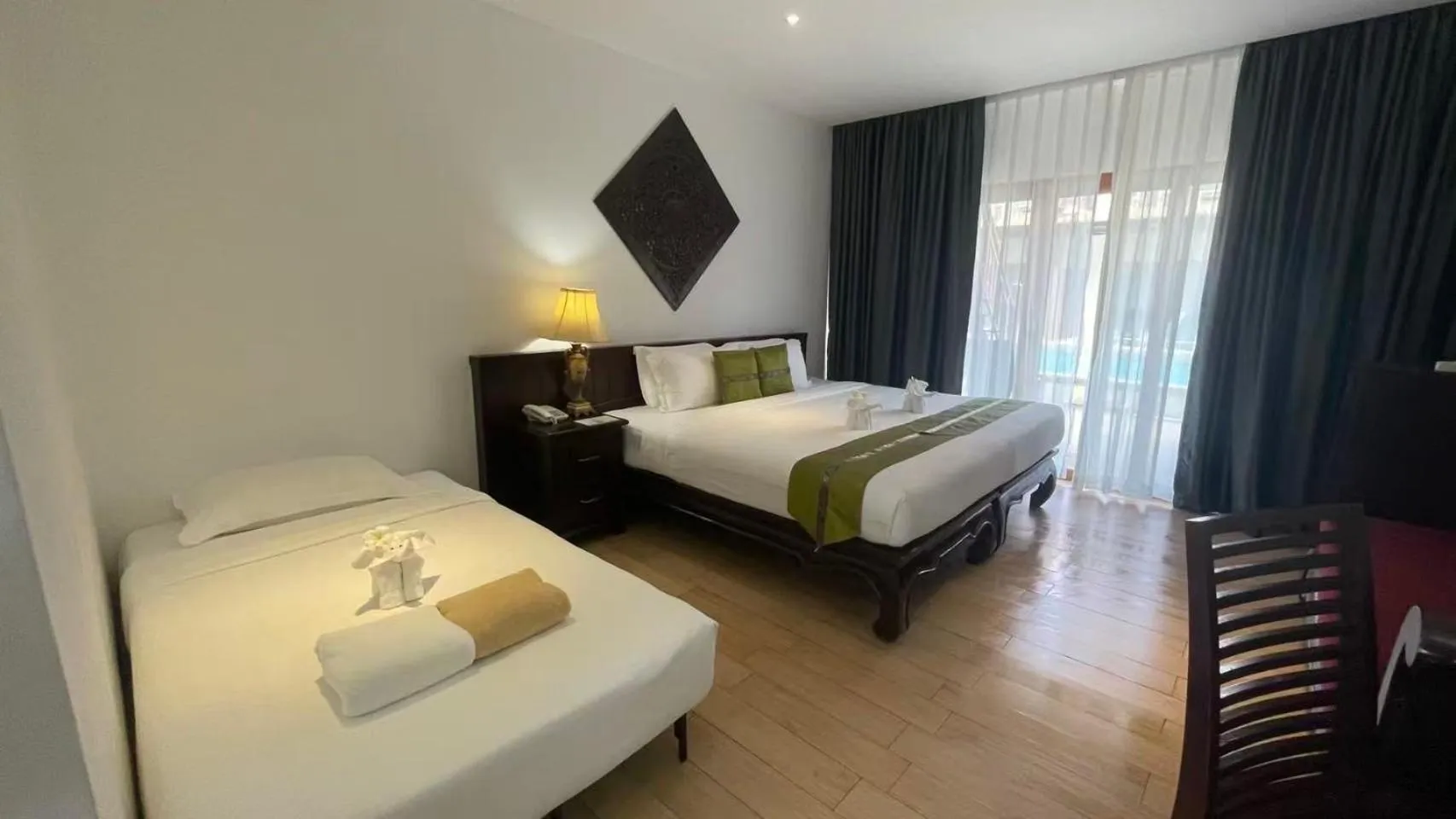 Bedroom, Bed in Blue Bay Resort - Access to Pool and Beach-Phuket & Krabi