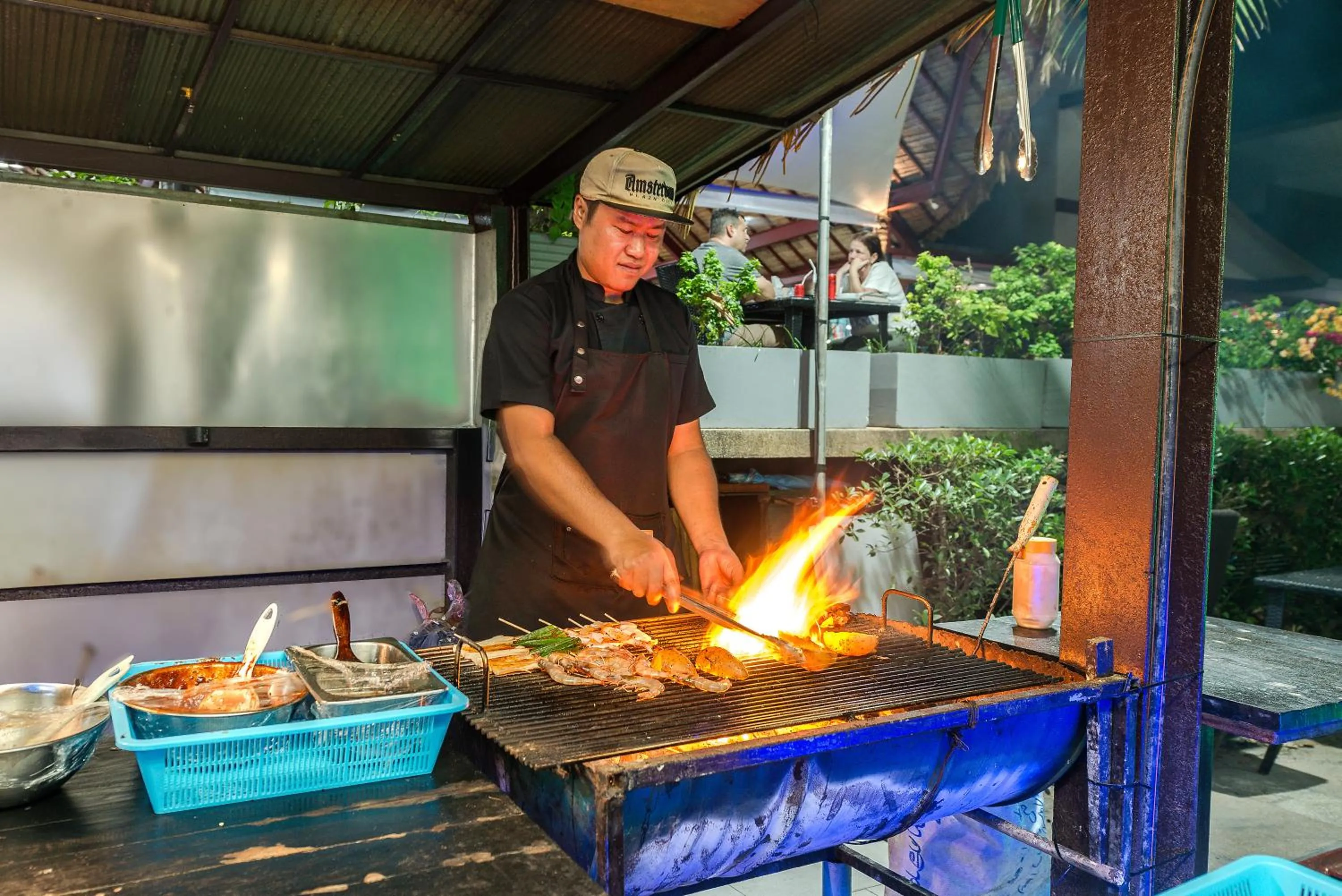 BBQ facilities in Blue Bay Resort - Access to Pool and Beach-Phuket & Krabi