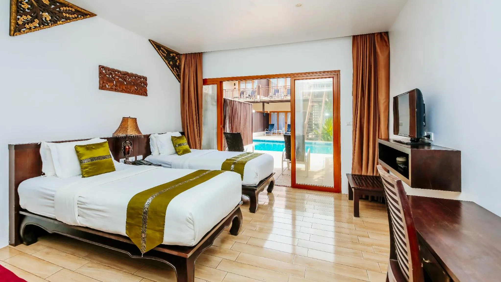 Bed in Blue Bay Resort - Access to Pool and Beach-Phuket & Krabi