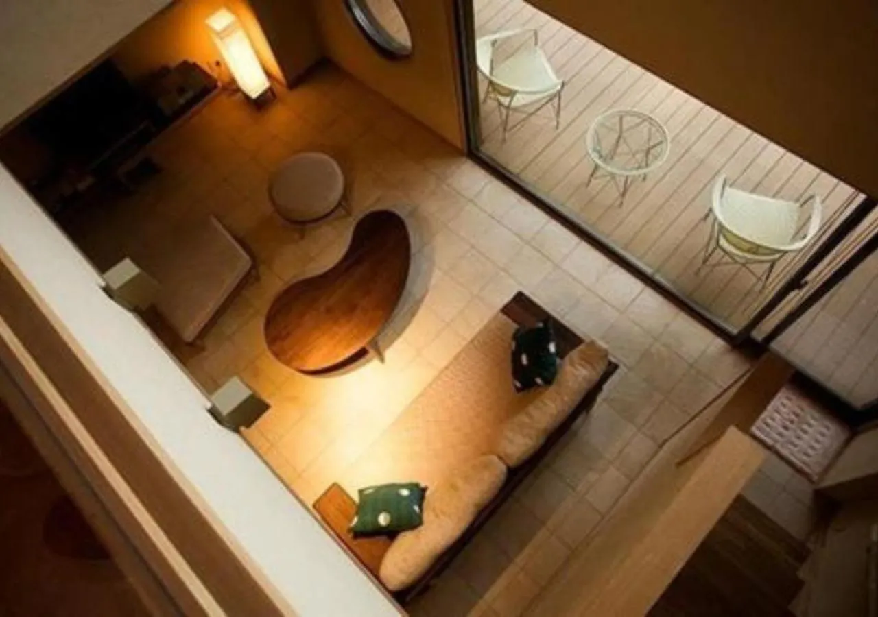 Living room in Oyado The Earth