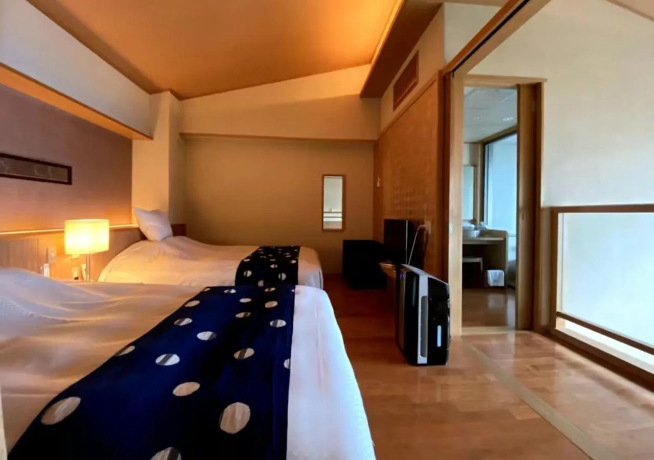 Bed in Oyado The Earth