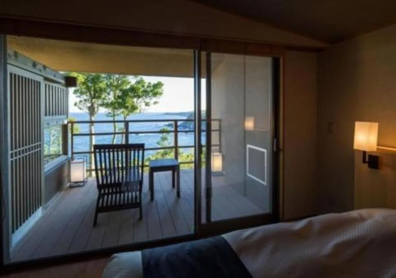 View (from property/room), Bed in Oyado The Earth