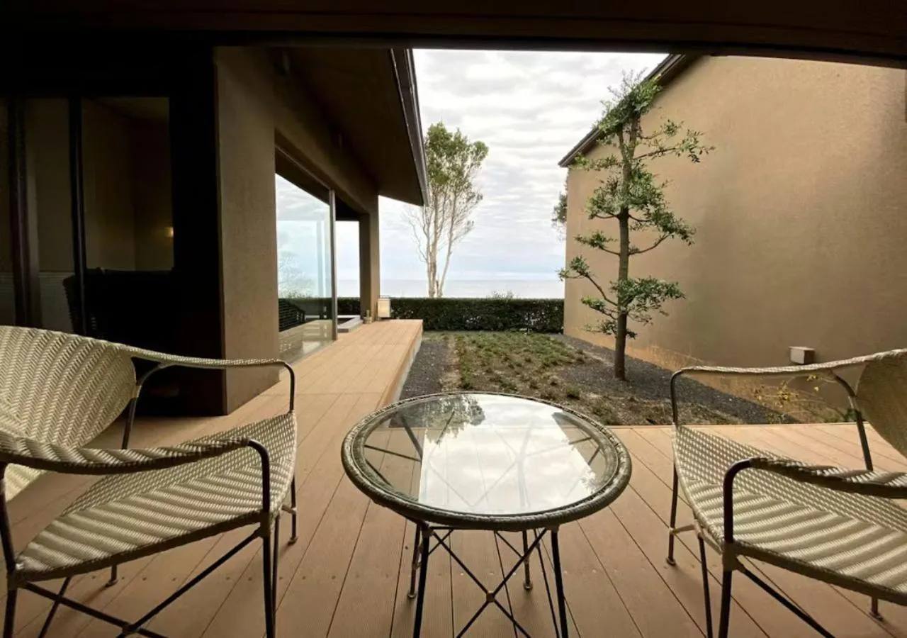 Balcony/Terrace in Oyado The Earth