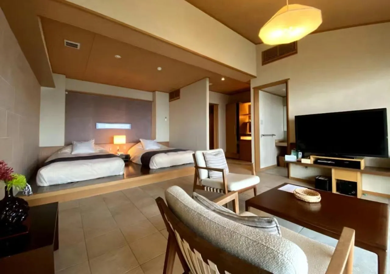 Bed in Oyado The Earth