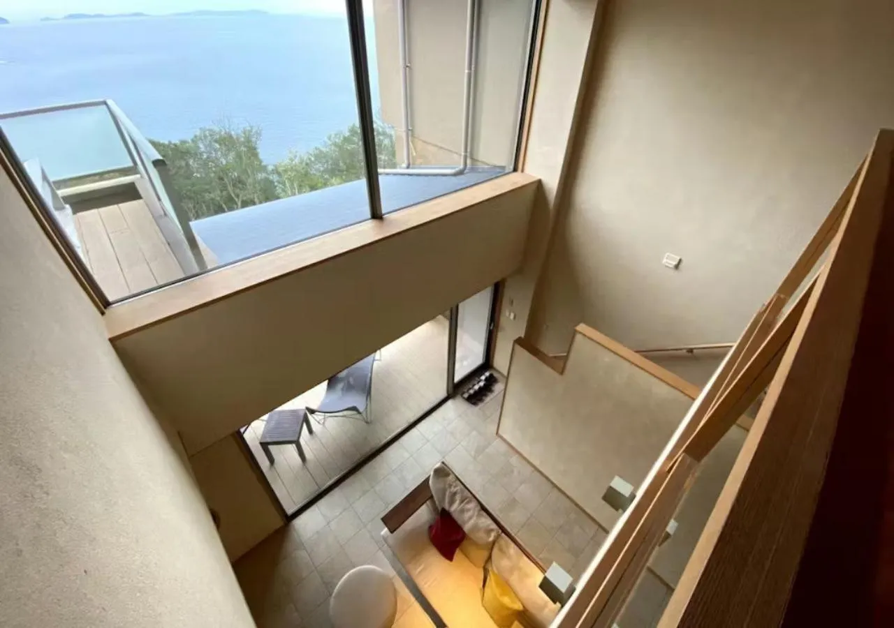 View (from property/room), Bed in Oyado The Earth
