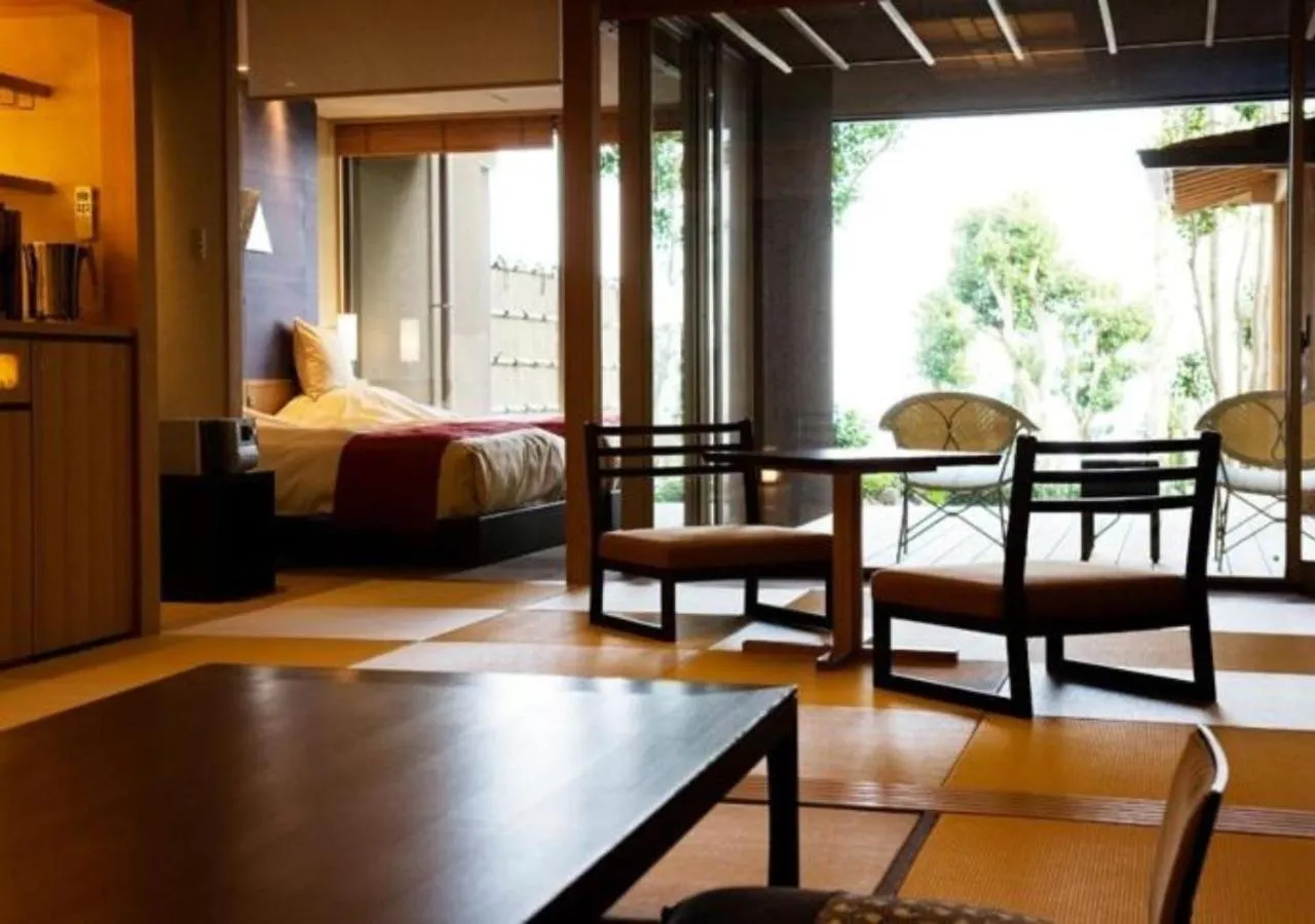 Living room in Oyado The Earth