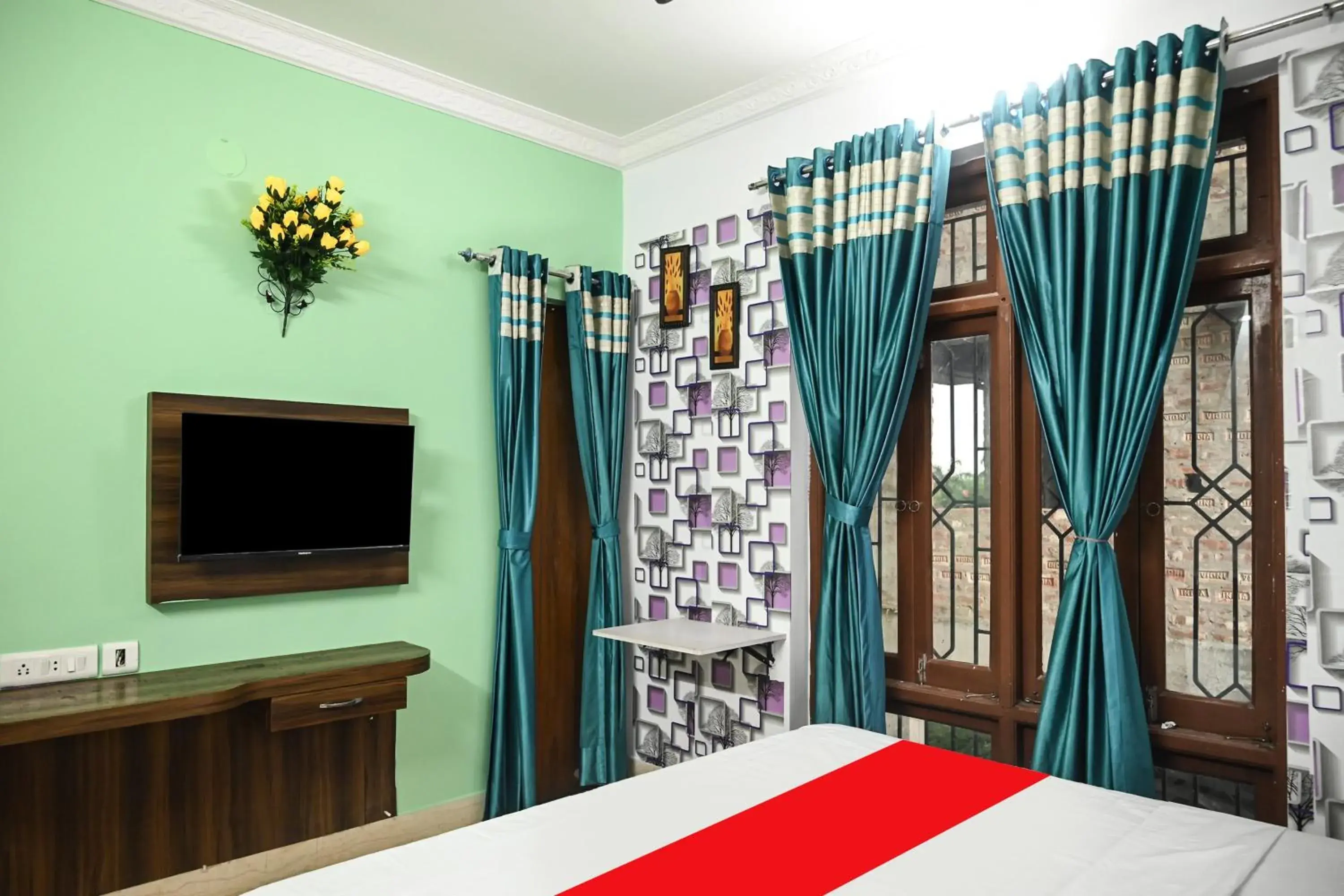 Bedroom, Bed in Hotel O Shraddha Residency 2 Bedroom, Bed in Hotel O Shraddha Residency 2