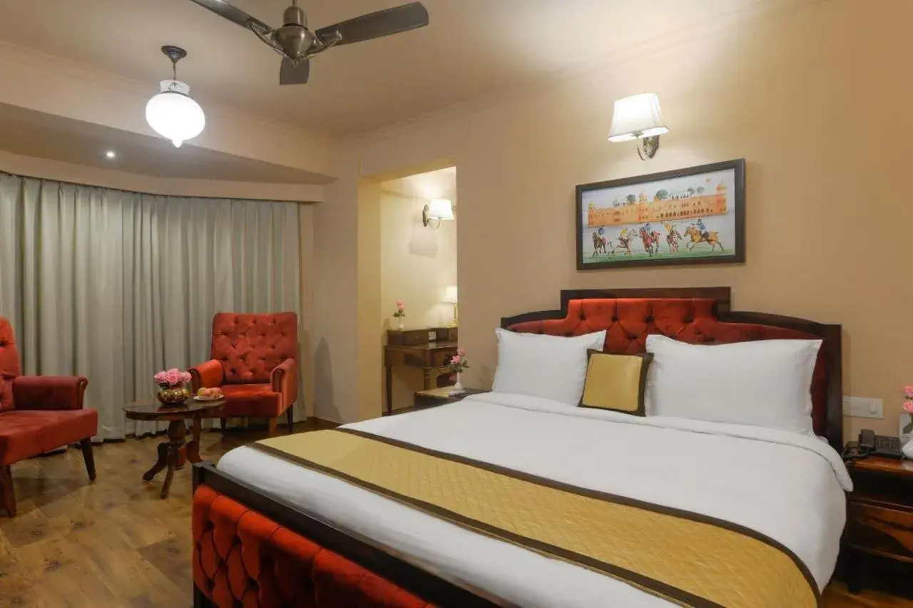 Bed in Hotel Chandra Raj Mahal Bed in Hotel Chandra Raj Mahal