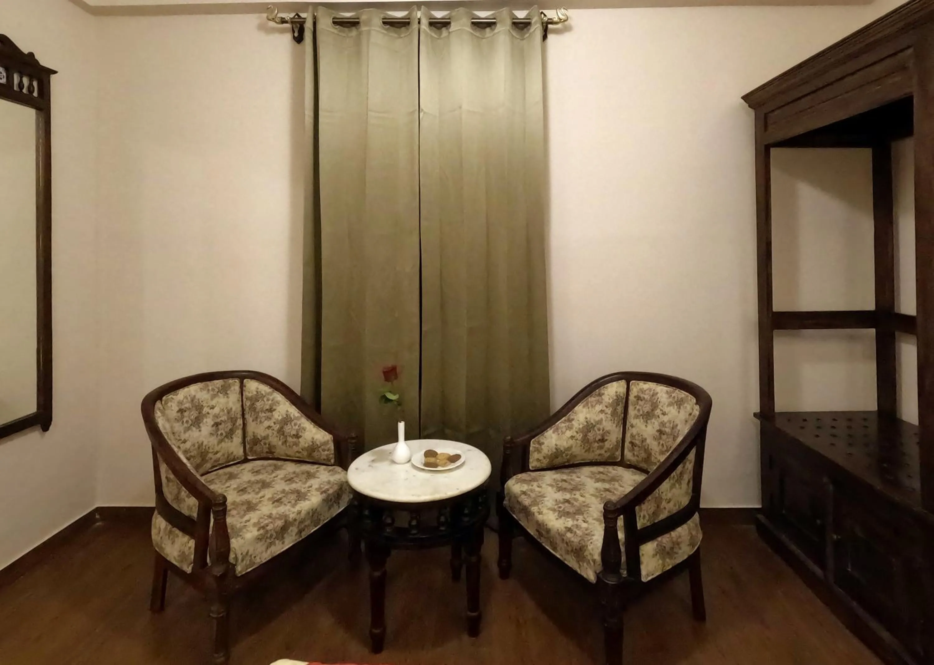 Seating area in Hotel Chandra Raj Mahal