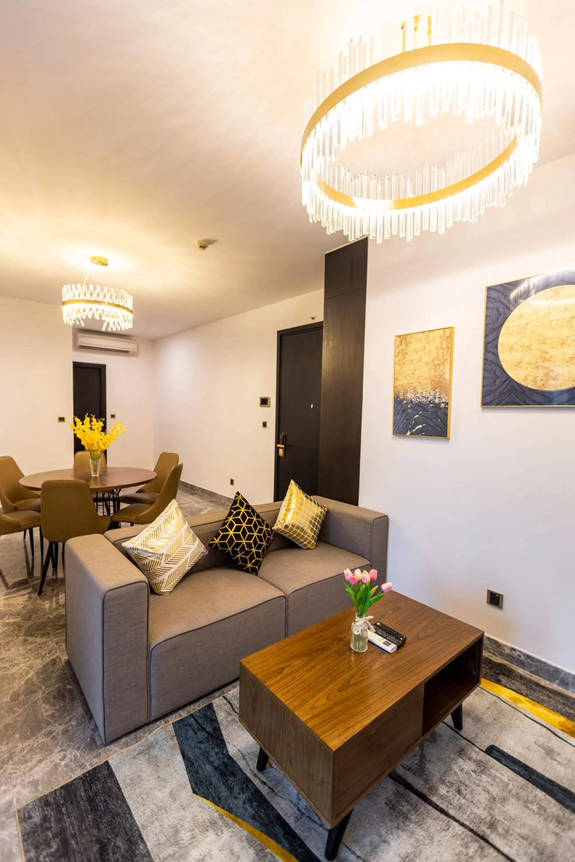 Living room in D1 Mension - Zenity Luxury Apartment - Saigon Centre