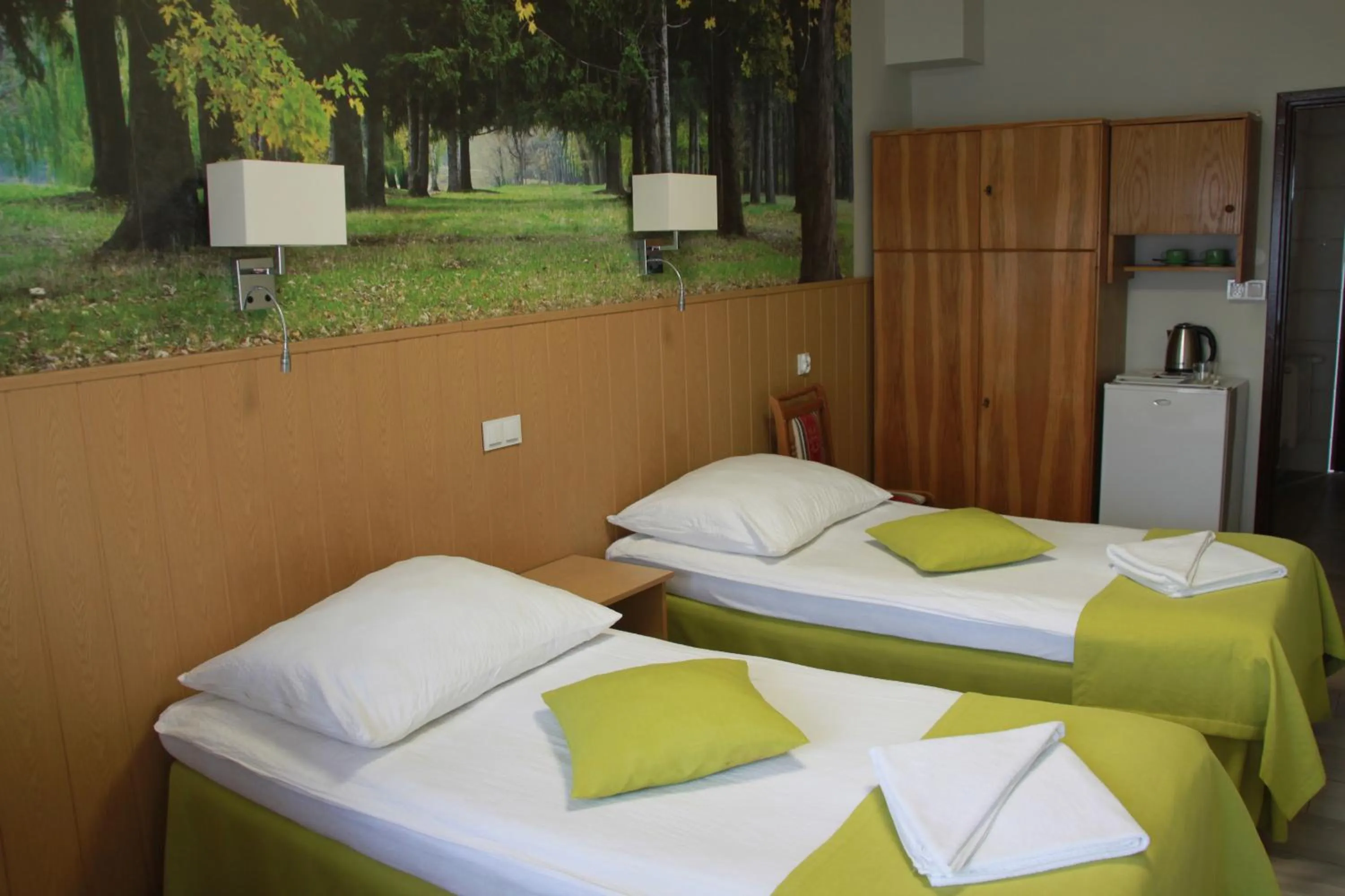 Bed in Hotel Zielony & OW Borowik & Pensjonat Manhattan - Centrum Rekreacji i Wypoczynku GASTROTUR