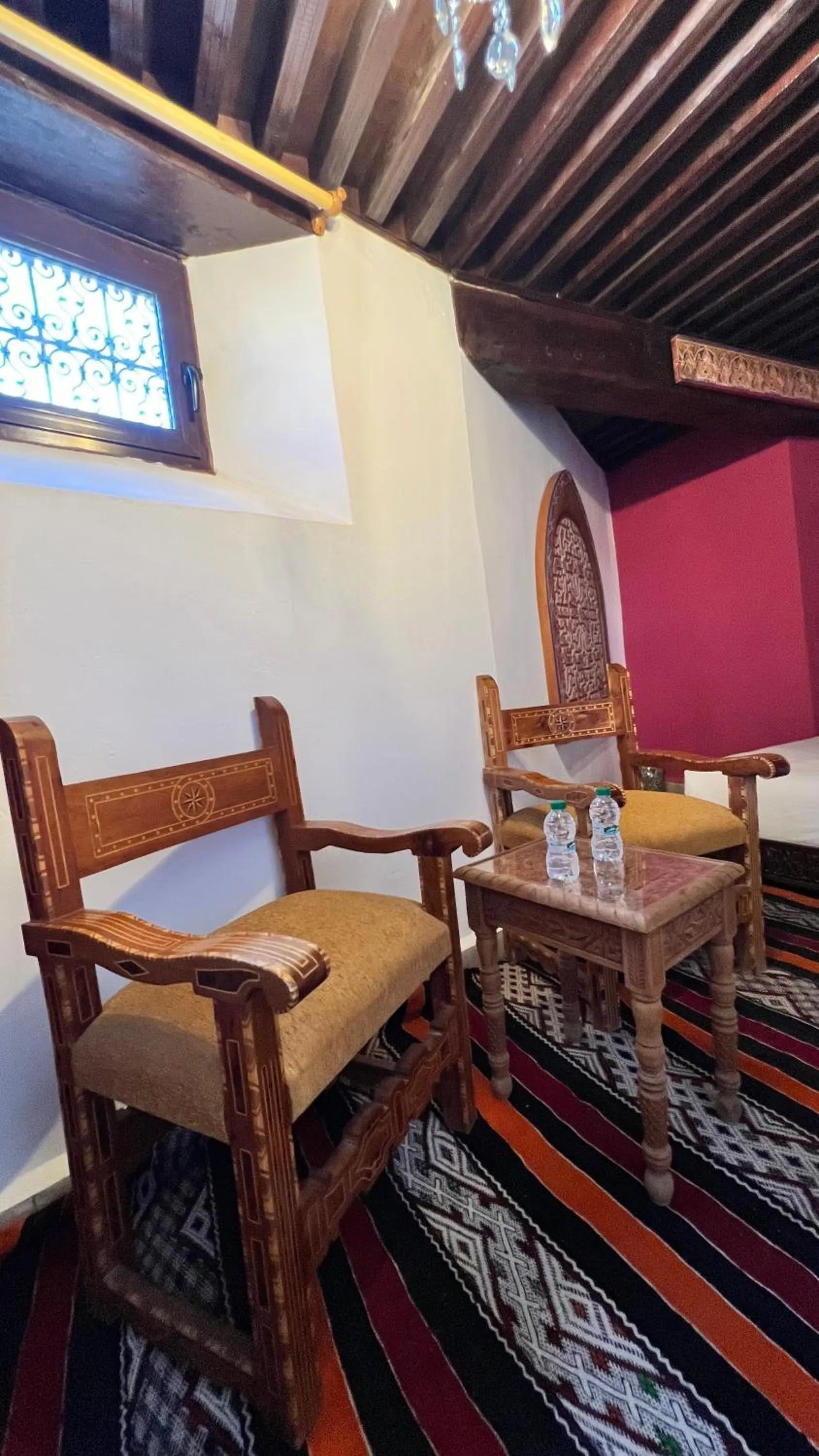 Seating area in Riad Fes Palacete