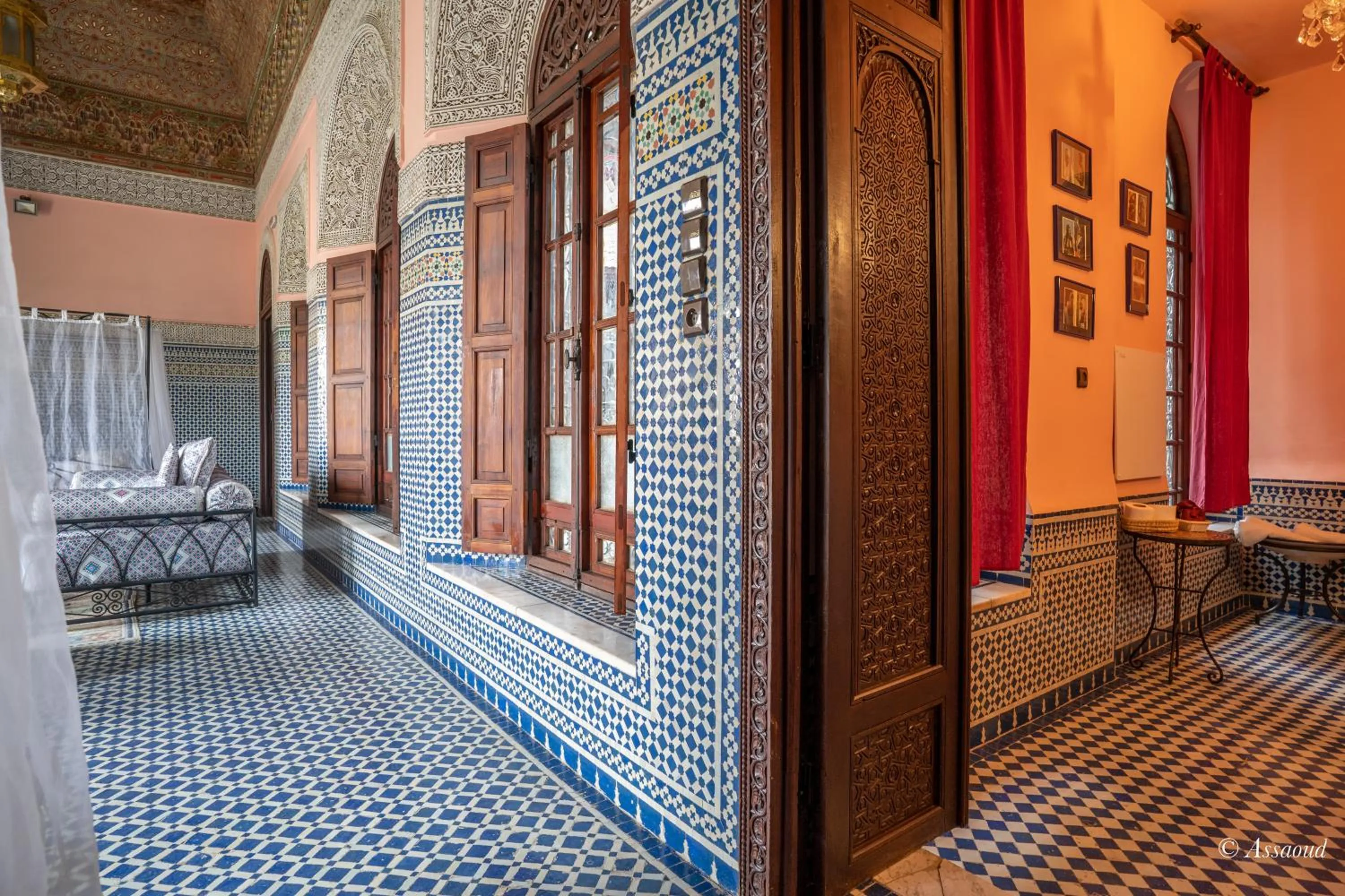 Bedroom, Bed in Riad Fes Palacete