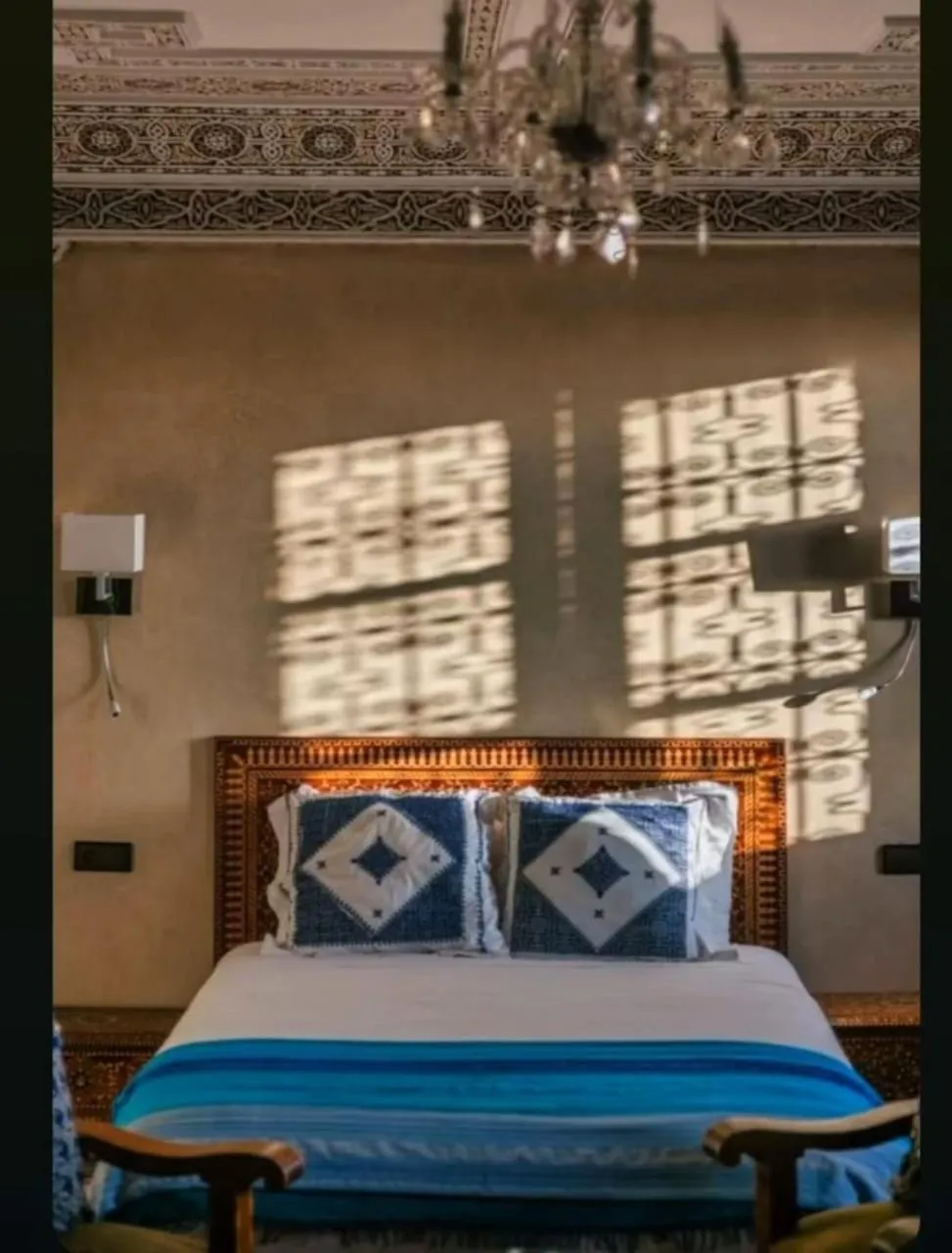 Bedroom, Bed in Riad Fes Palacete