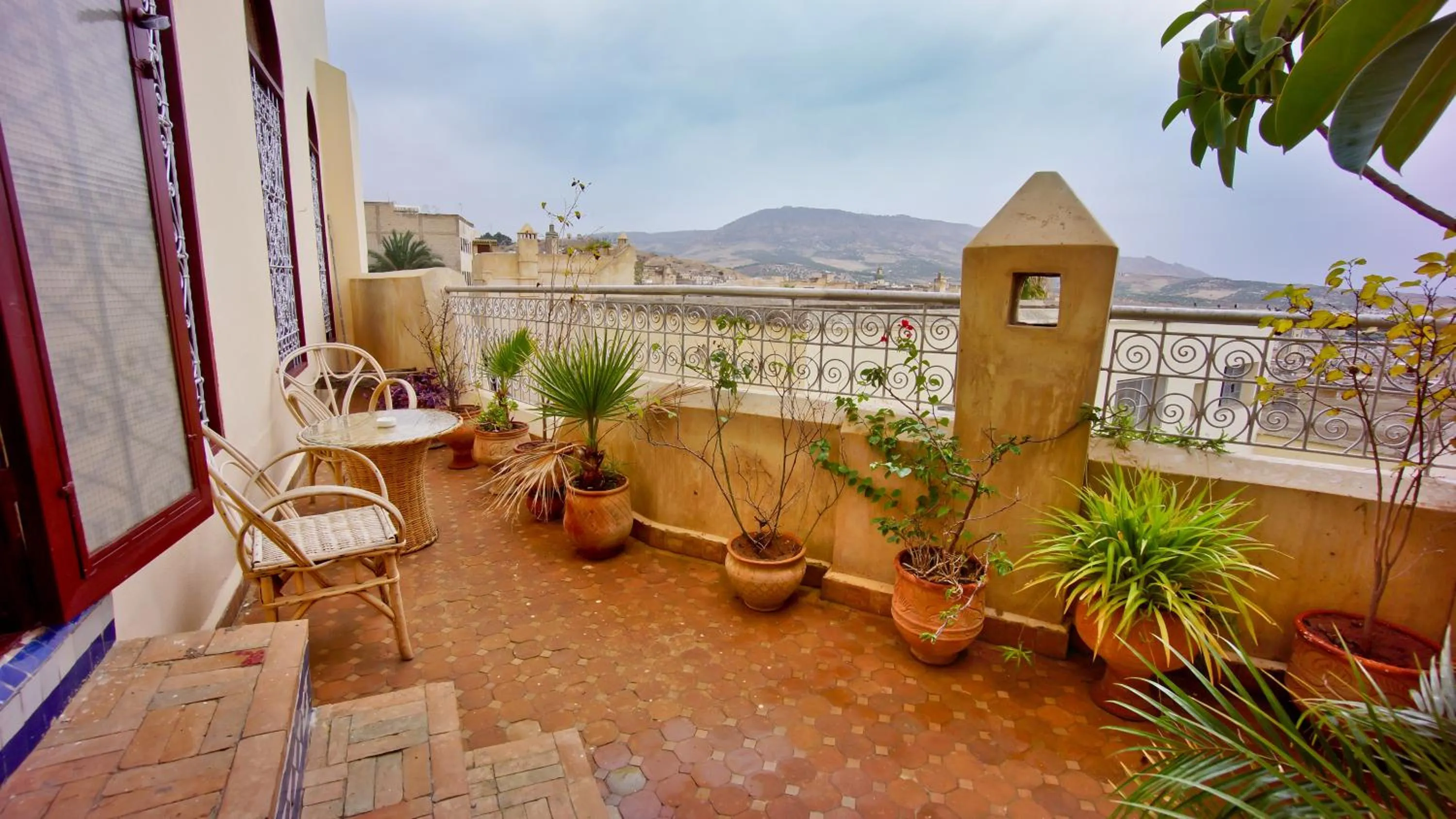 Balcony/Terrace in Riad Fes Palacete