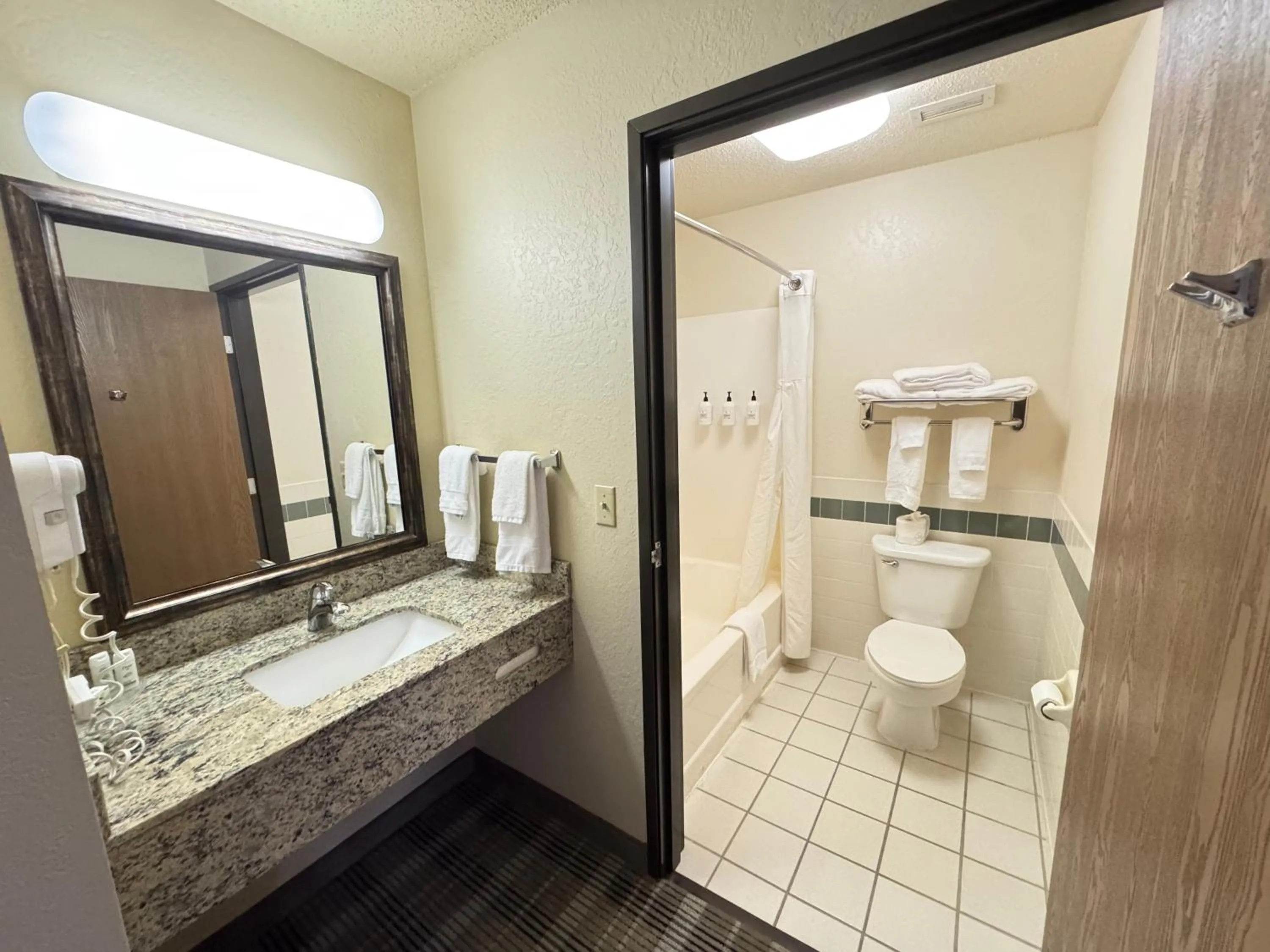 Bathroom in AmericInn by Wyndham Baldwin