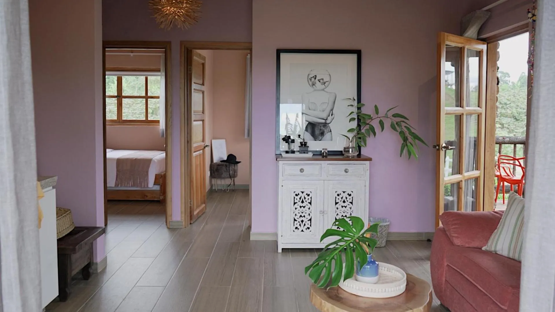 Bed in La Perla Finca Hotel