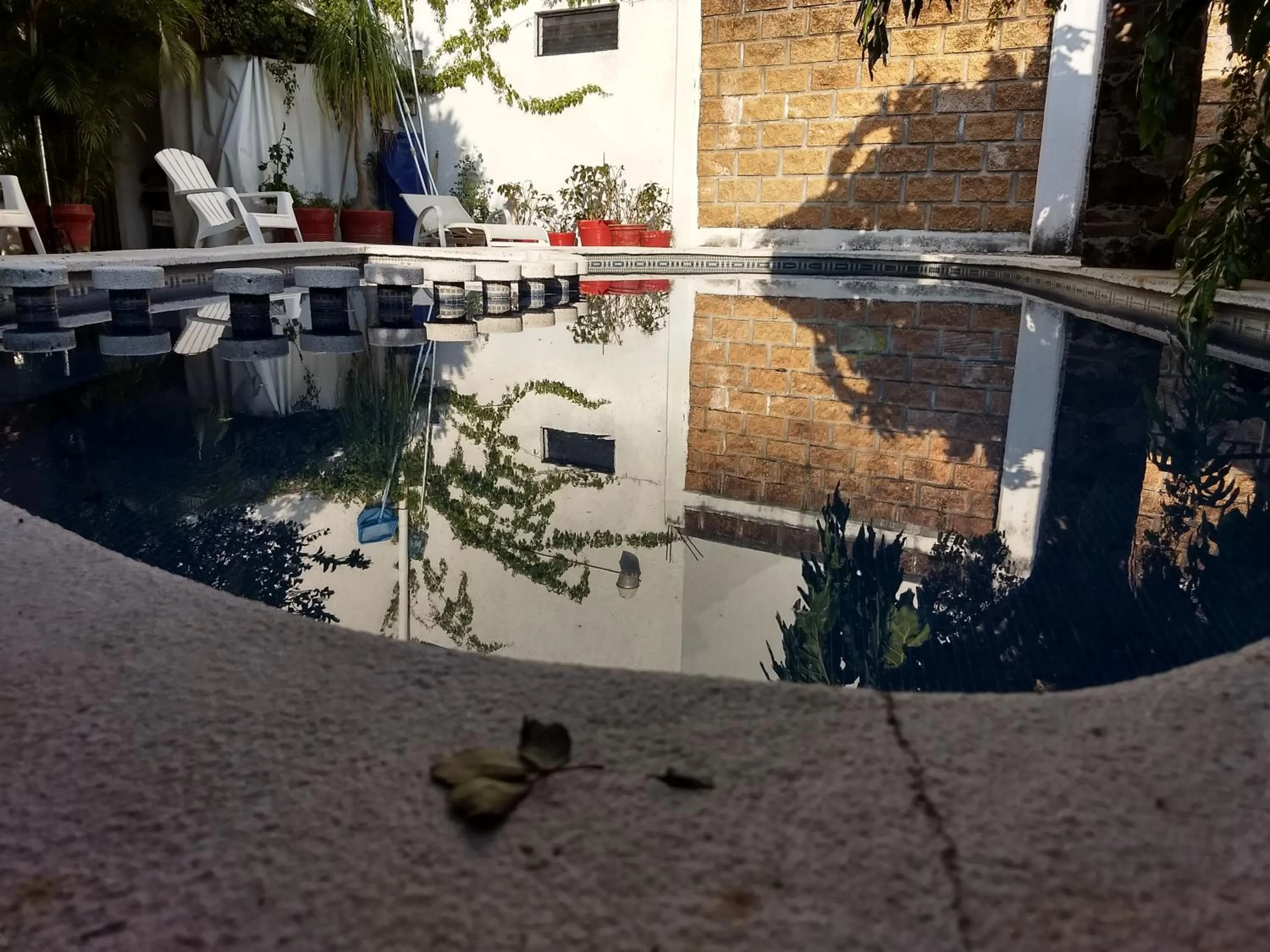 Swimming pool in Posada Cuallicochi